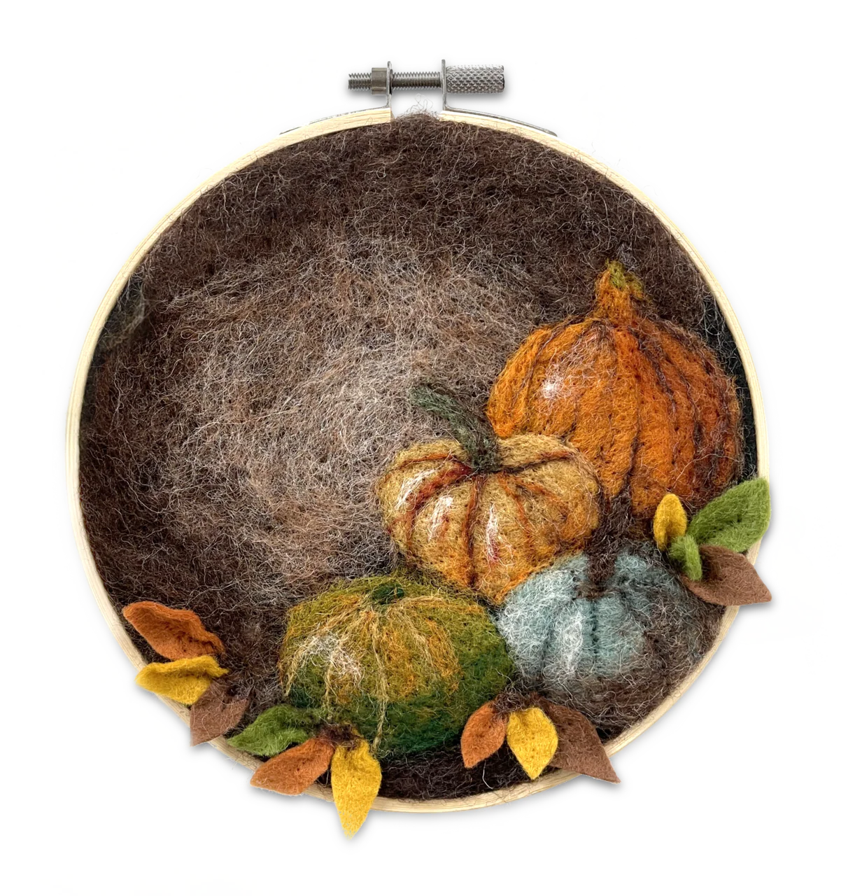 Thursday, September 17, 2D Needle Felted Pumpkins Workshop with Stephanie Barta