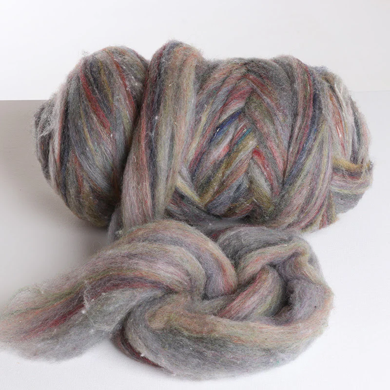 Acadia Stripes Wool Roving - Image 2