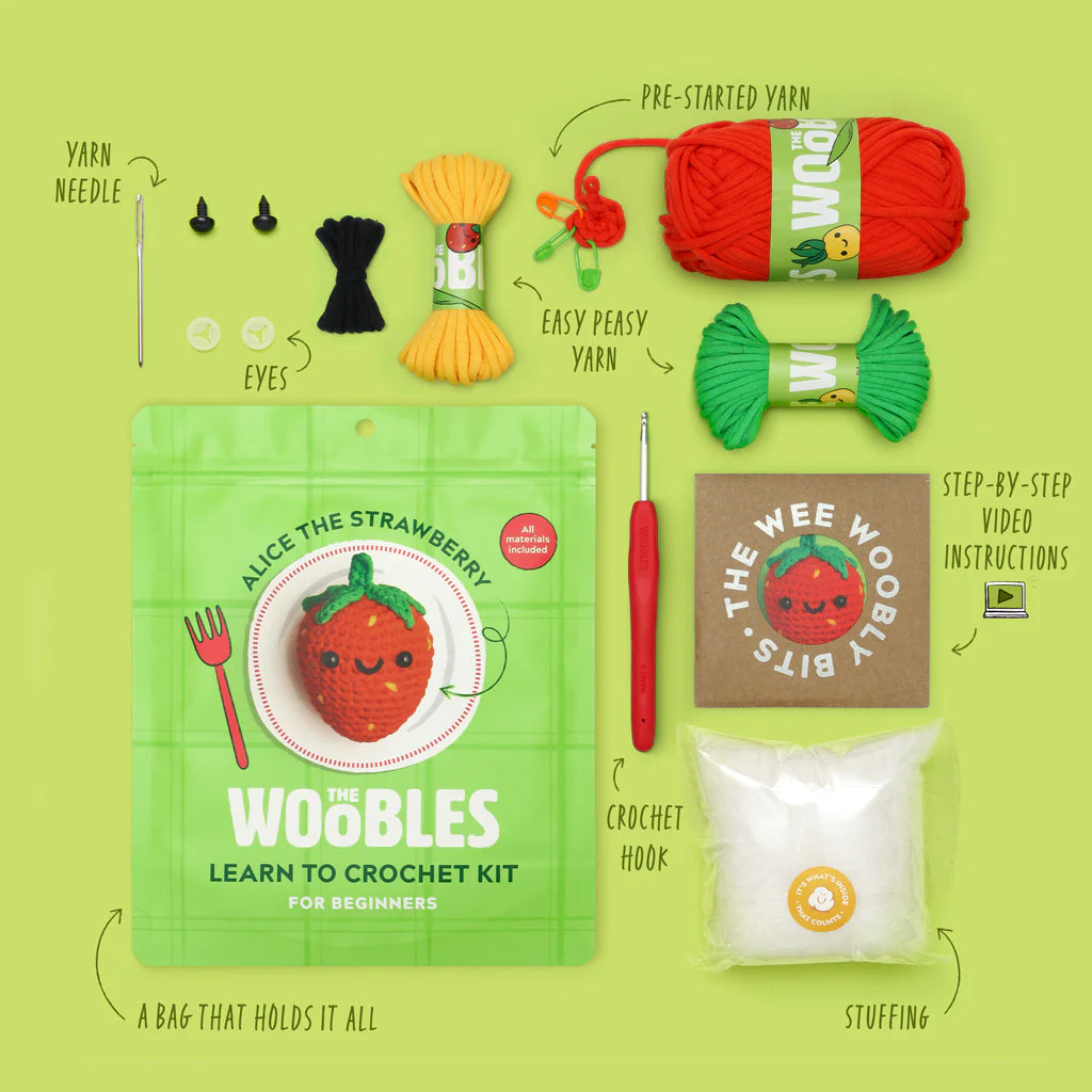 Alice the Strawberry, Crochet Kit - Image 2