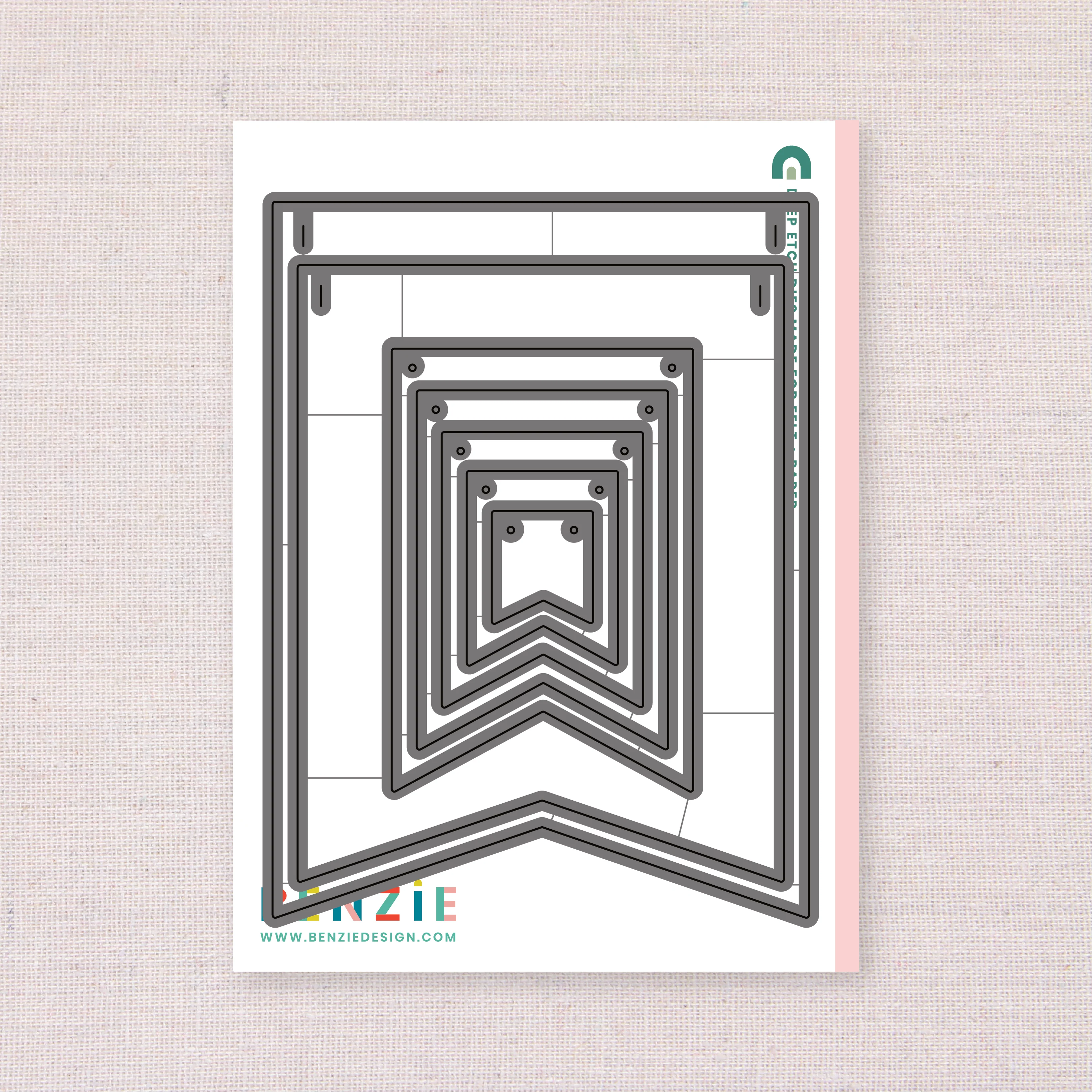 Banner: Bunting, Deep Etch Die
