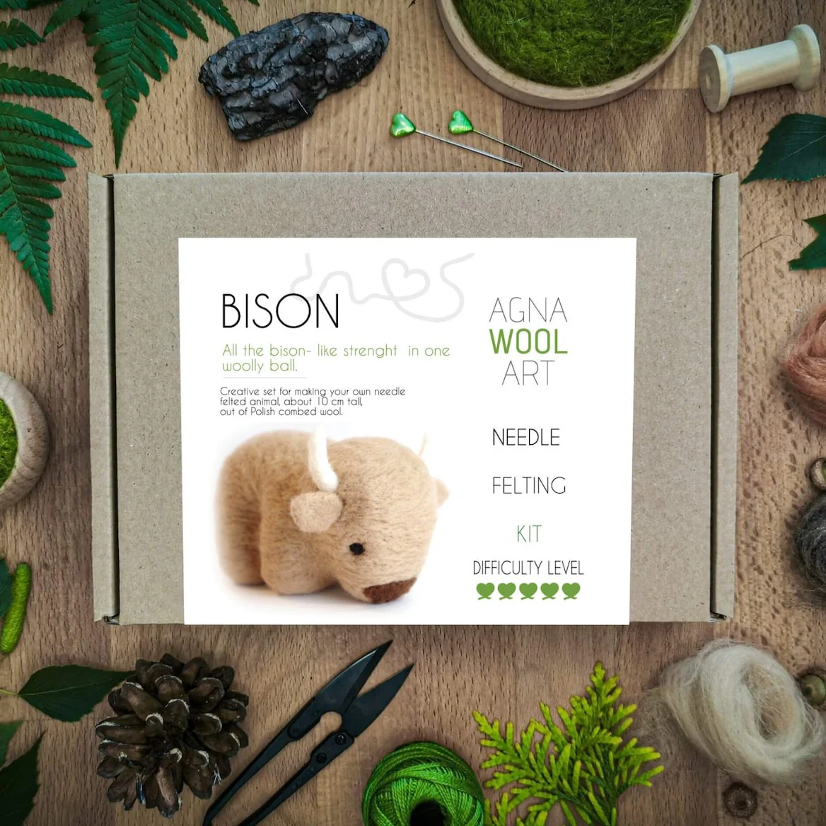 Bison, Needle Felting Kit - Image 4
