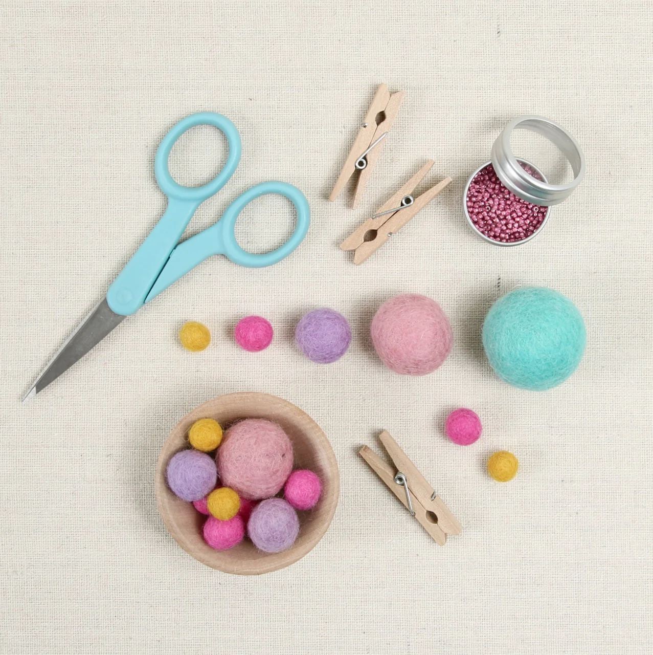 Peony Felt Balls - Image 4