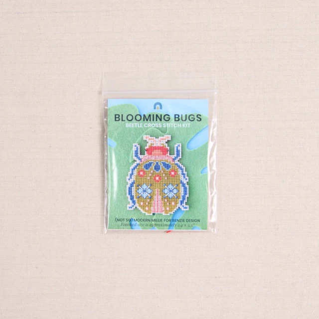 Blooming Bugs Beetle Cross Stitch Kit - Image 3