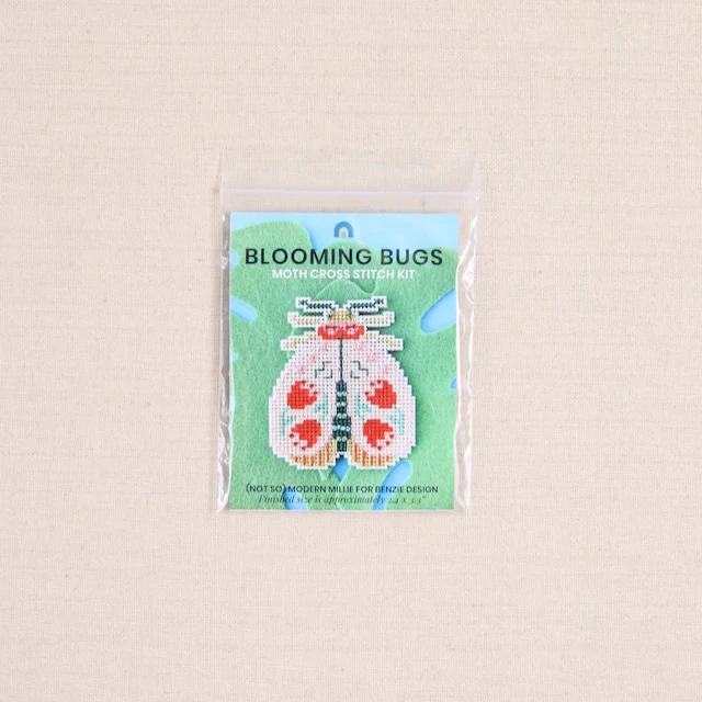 Blooming Bugs Moth Cross Stitch Kit - Image 2