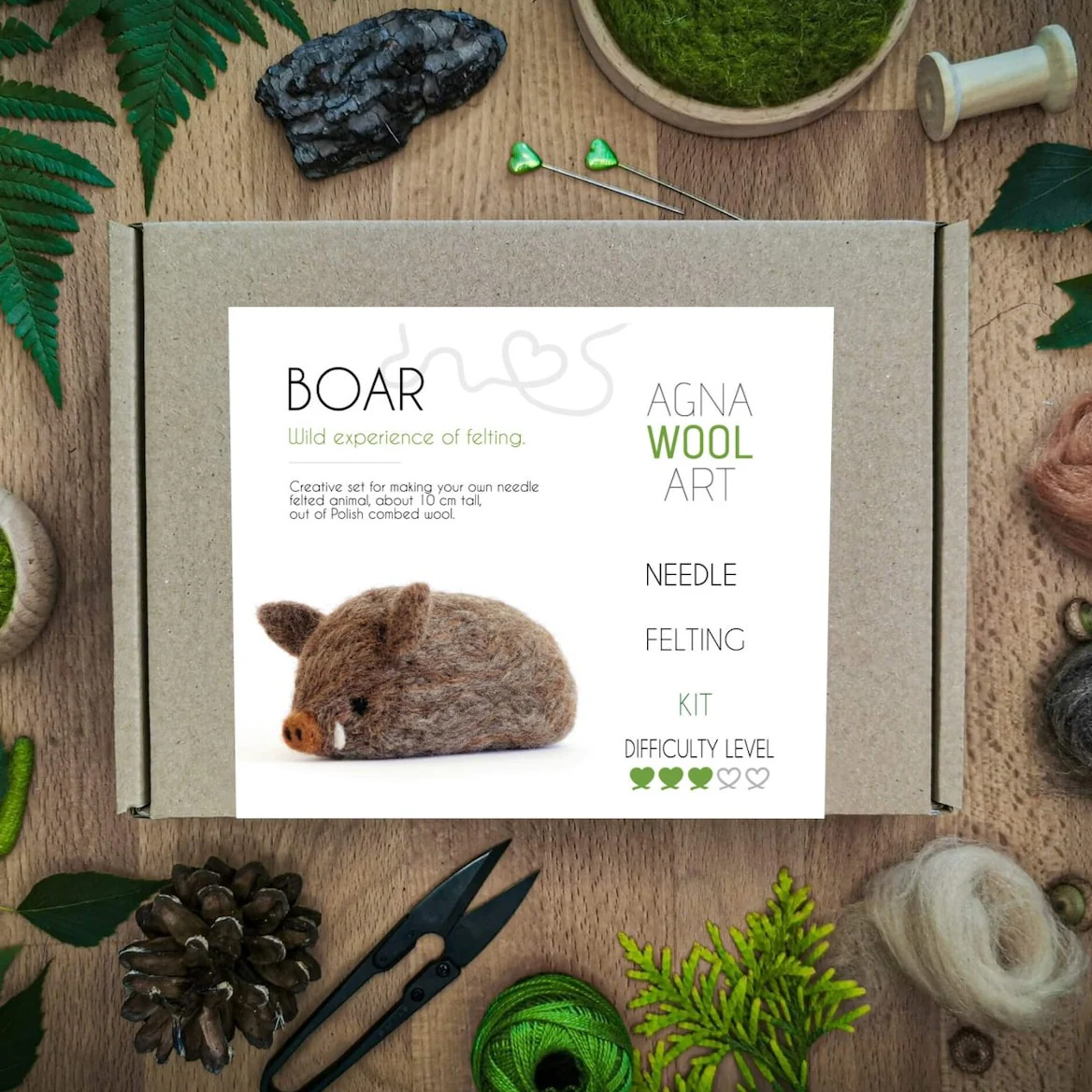 Boar, Needle Felting Kit - Image 5