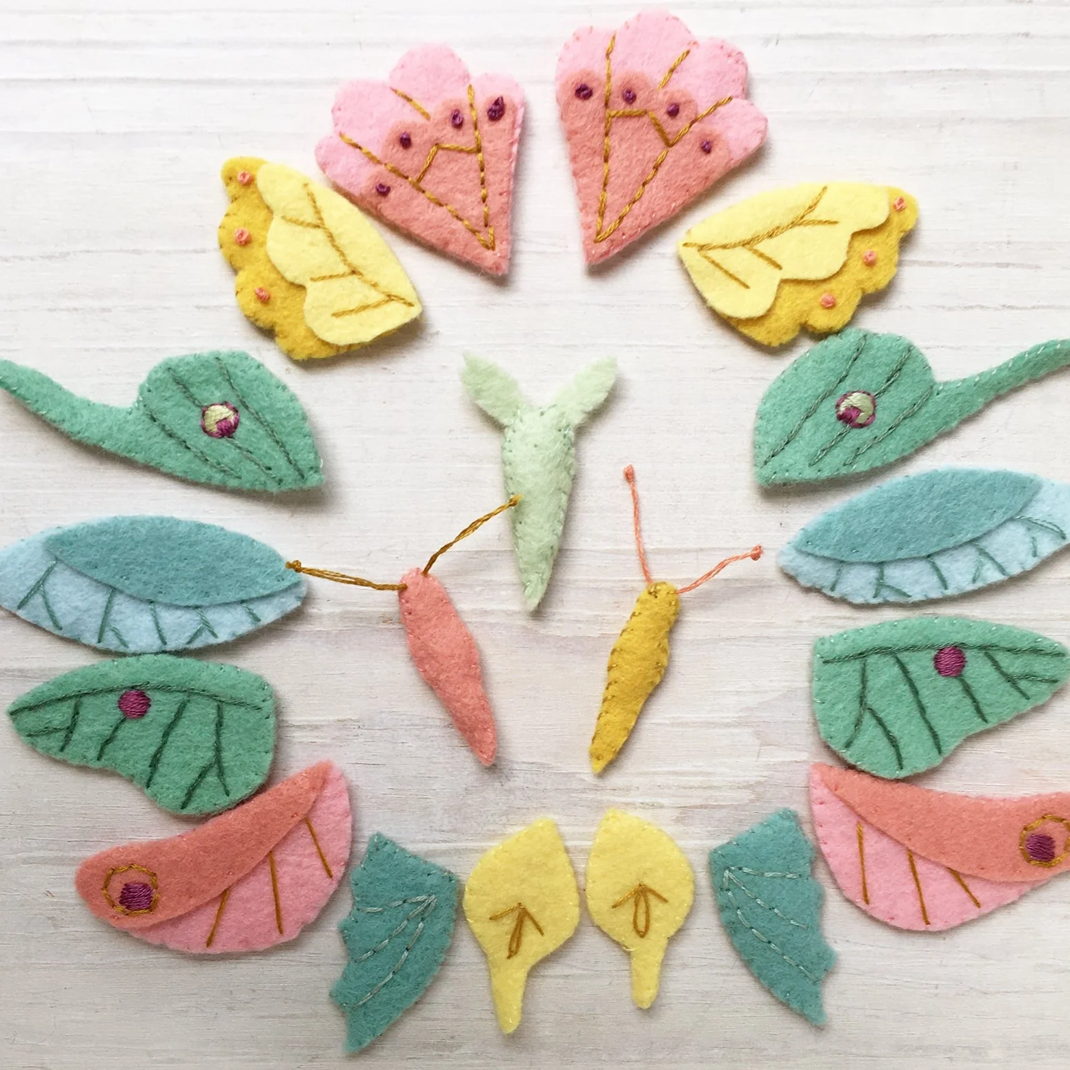 Butterflies and Moths Felt Pattern - Image 3