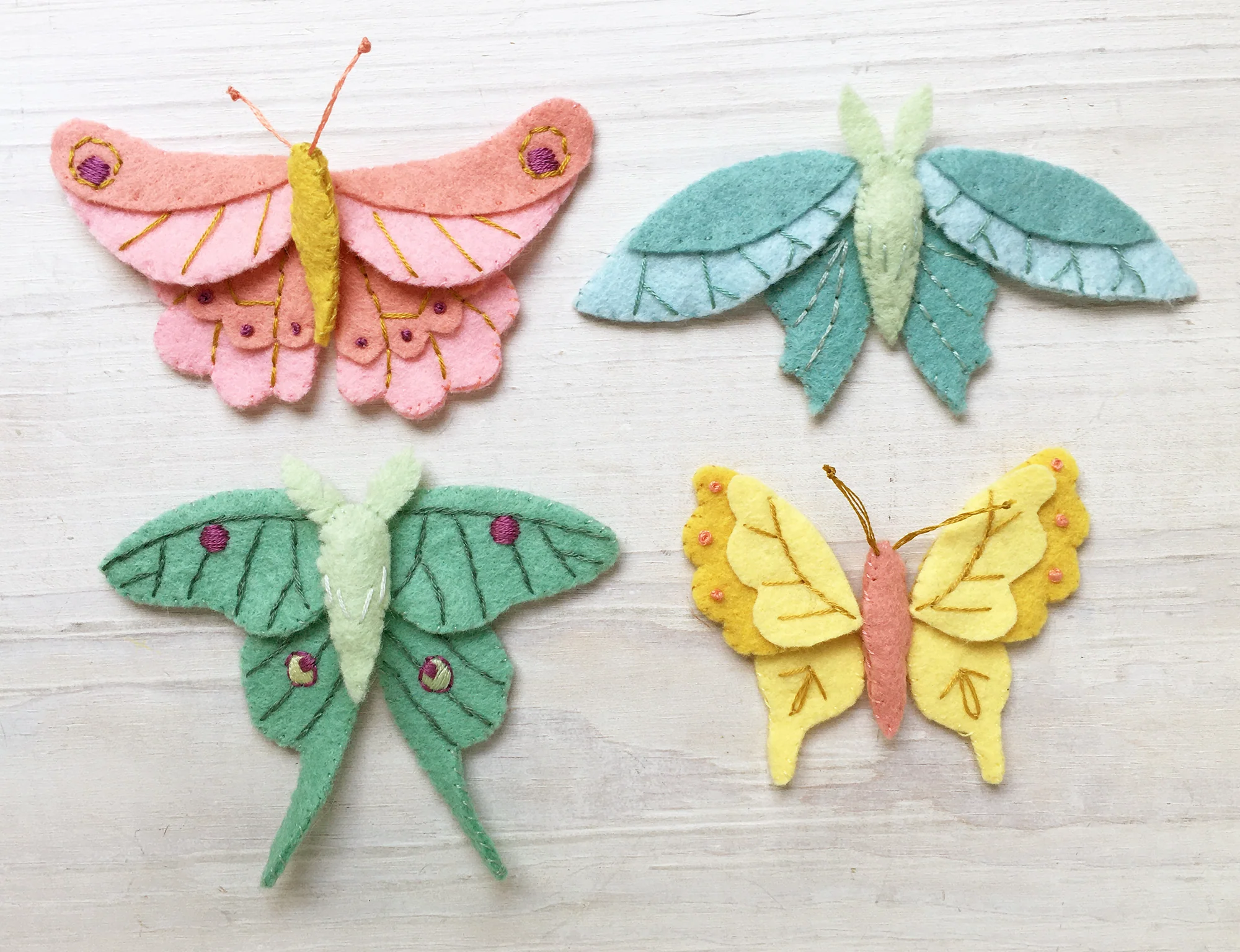 Butterflies and Moths Felt Pattern - Image 4