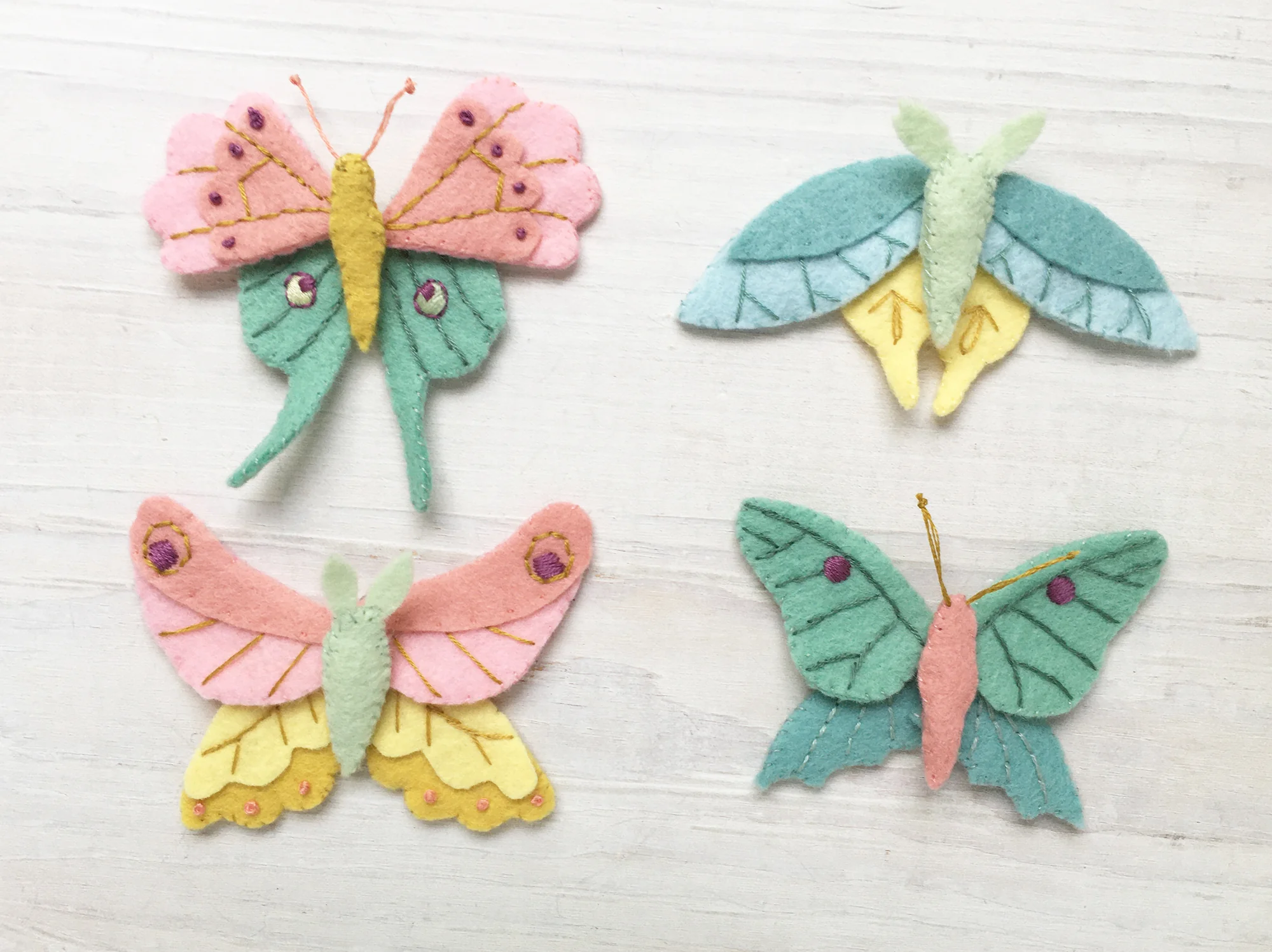 Butterflies and Moths Felt Pattern - Image 7