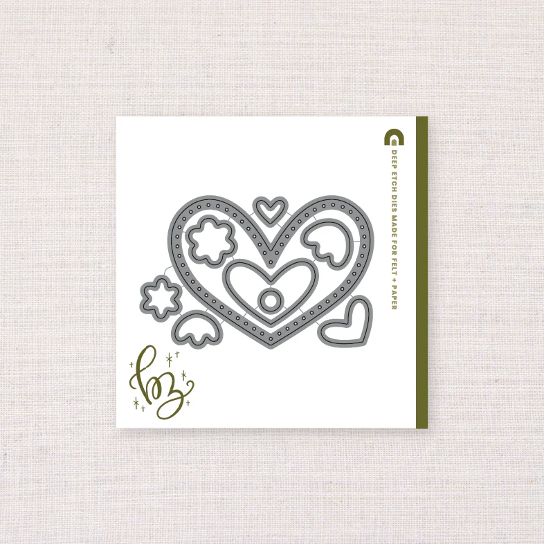 BZ Heart Ornament, Deep Etch Die - Image 2