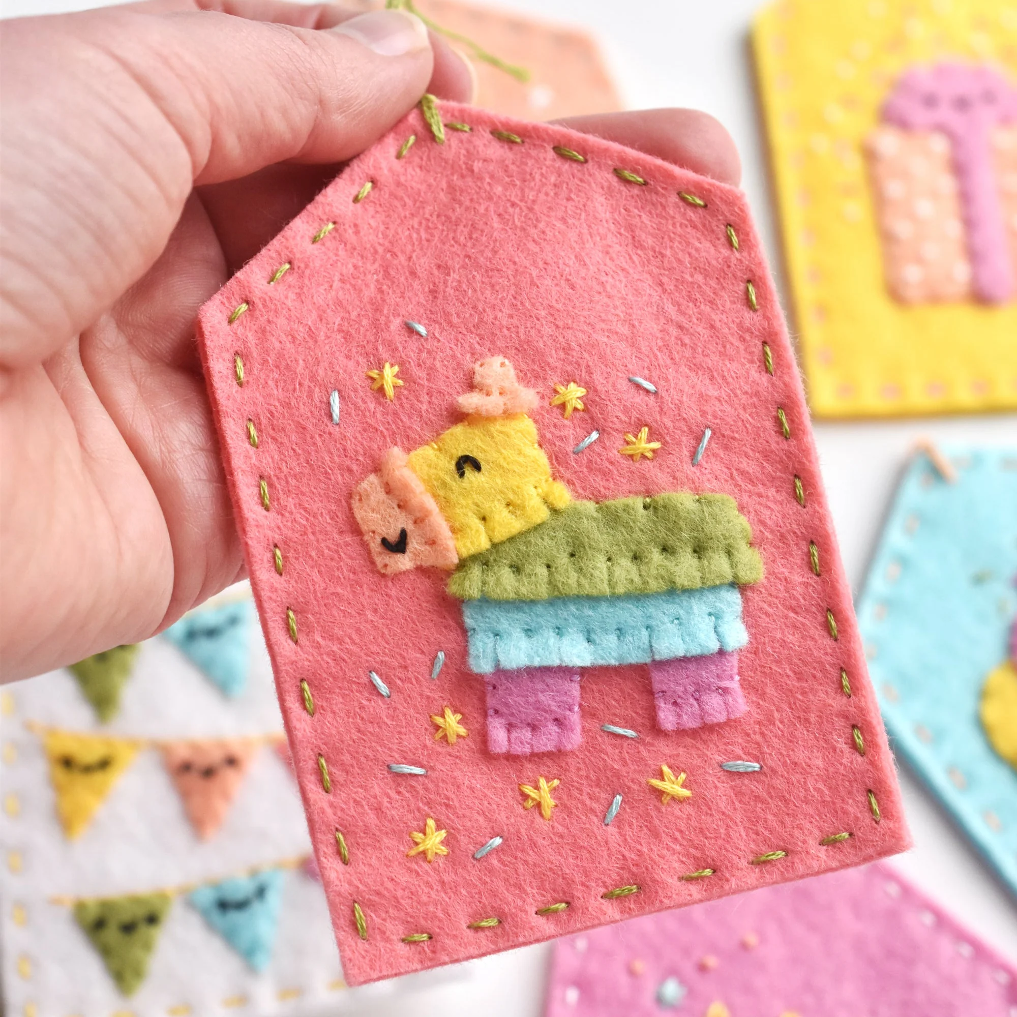 Celebrate Happy Felt Ornament Pattern - Image 5