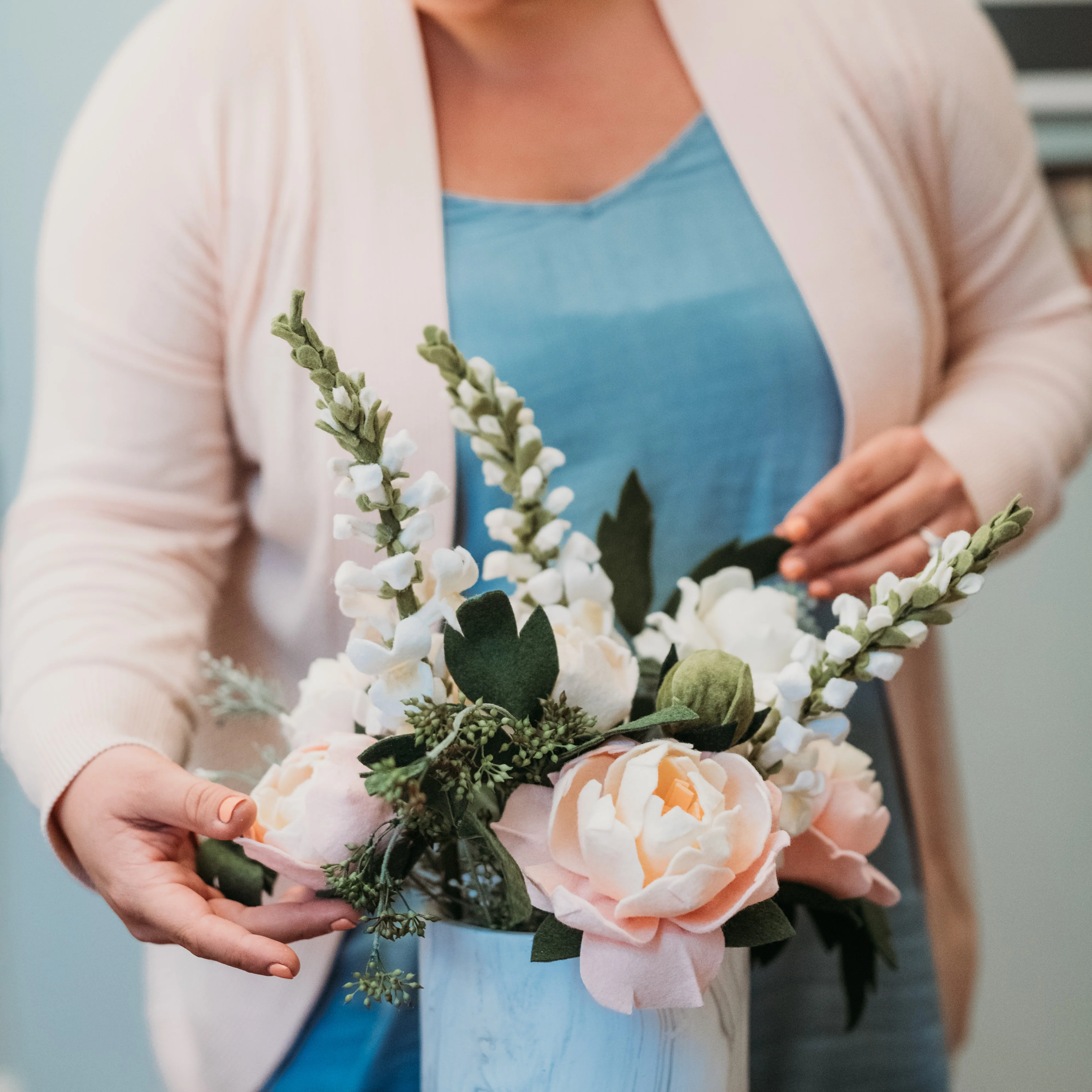 Charm Peony and Snapdragon bouquet, PDF Pattern - Image 7