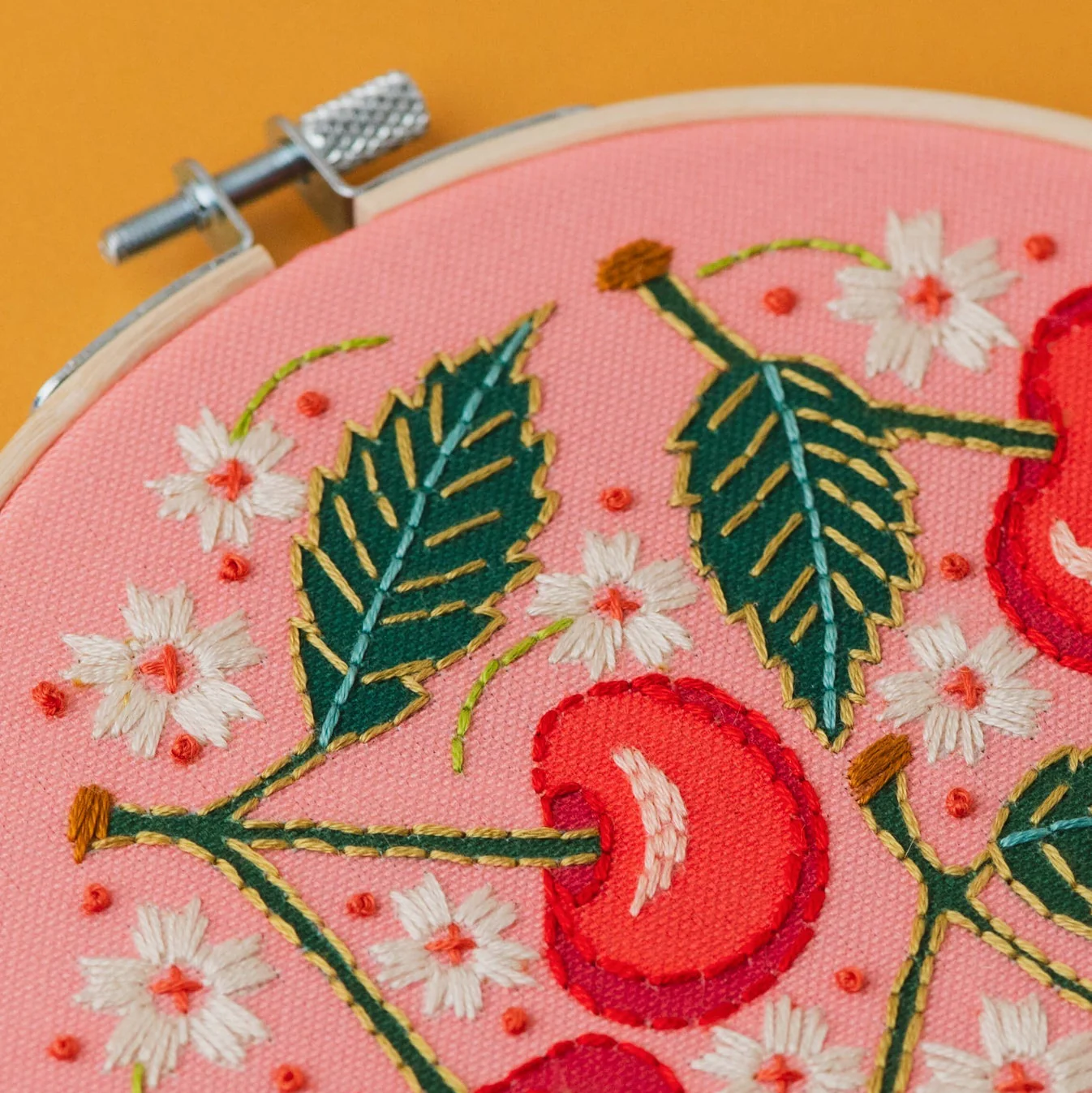 Cherries Embroidery Kit - Image 2