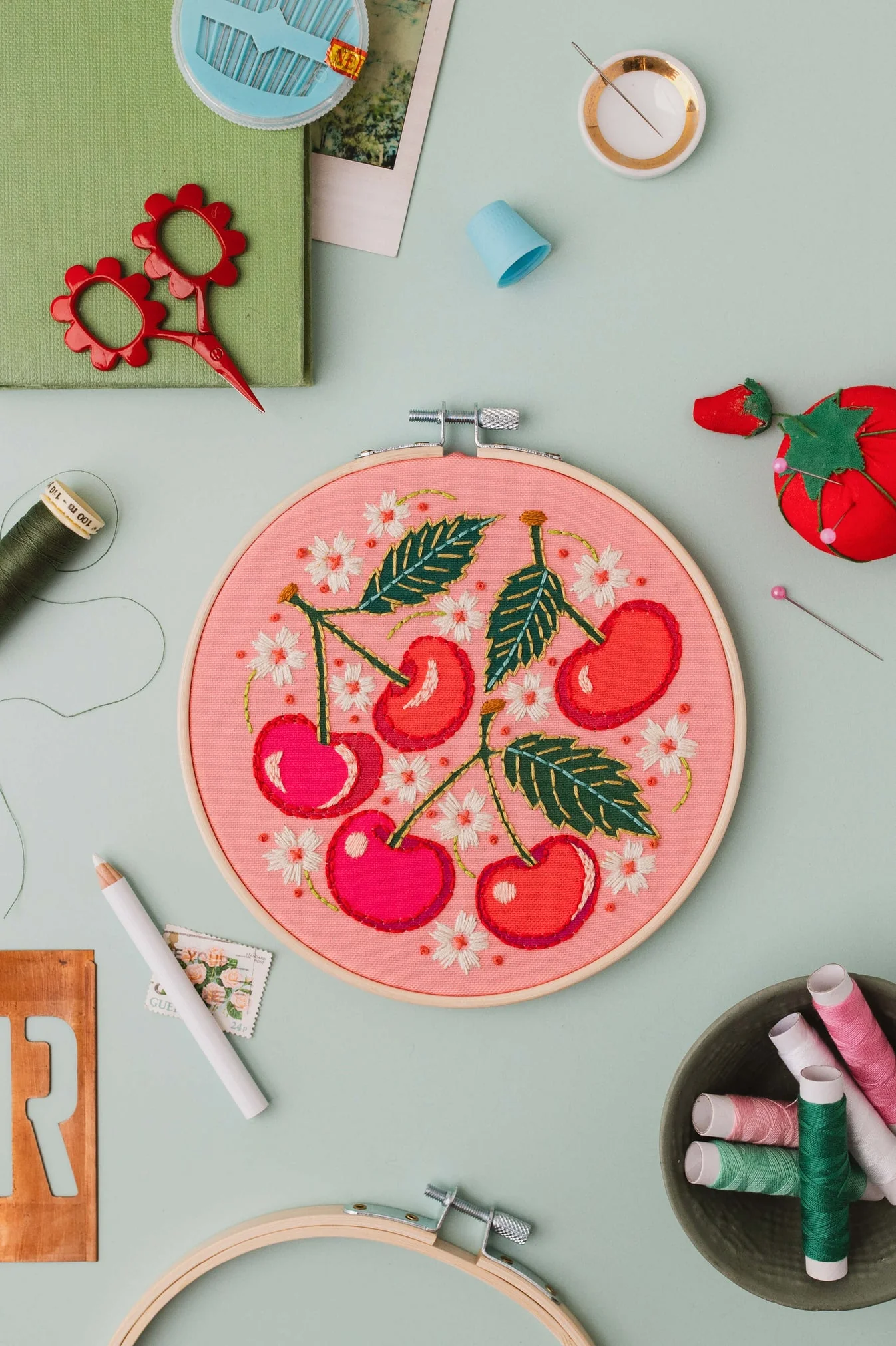 Cherries Embroidery Kit - Image 4