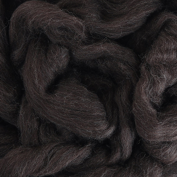 Chocolate Corriedale Roving, 1oz - Image 7