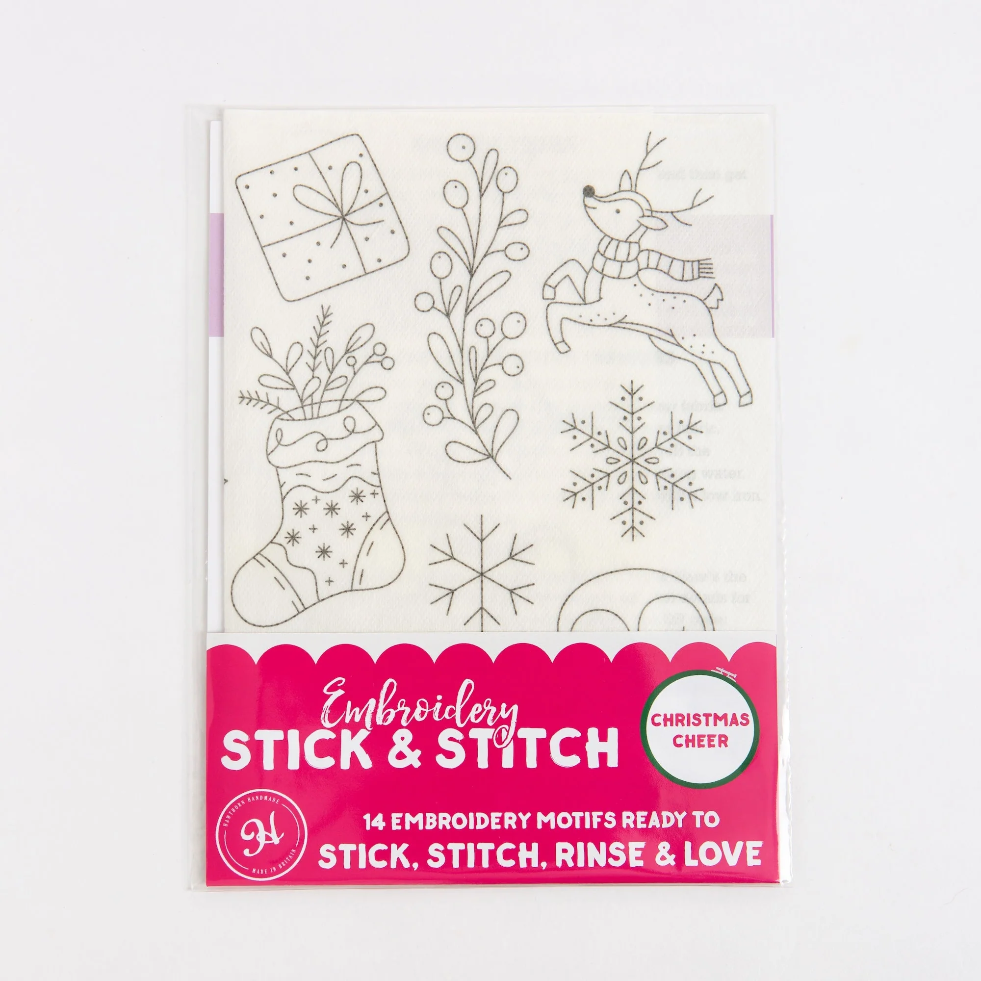 Christmas Cheer, Stick + Stitch Embroidery - Image 4