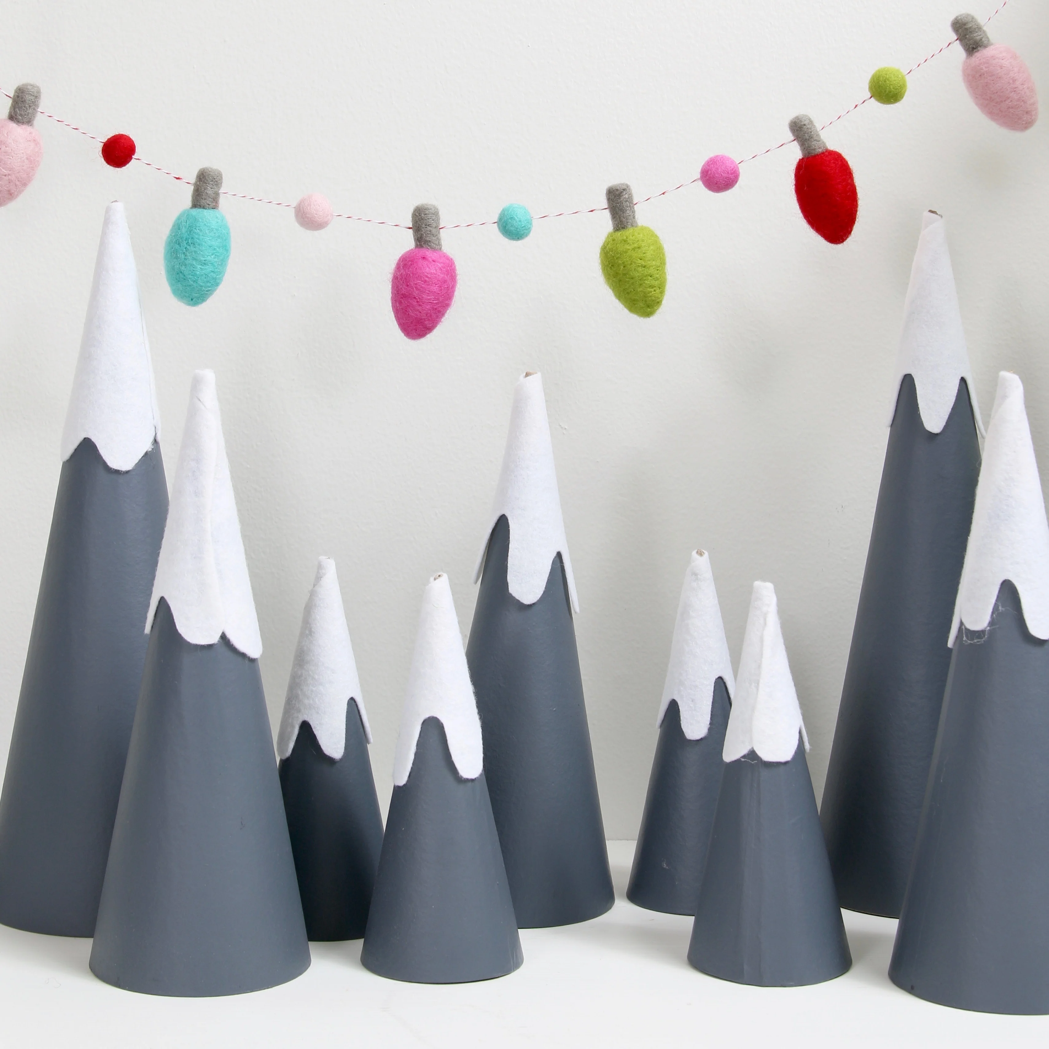Silver Tip Holiday Lights, Felt Shapes - Image 4