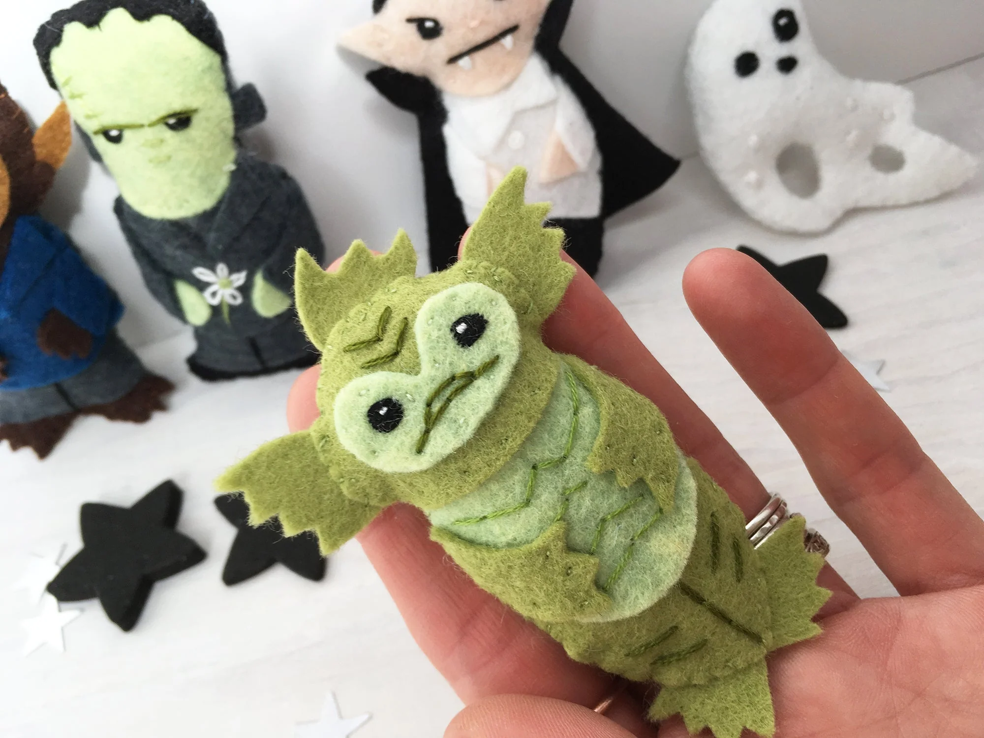Classic Movie Monsters Pattern - Image 3