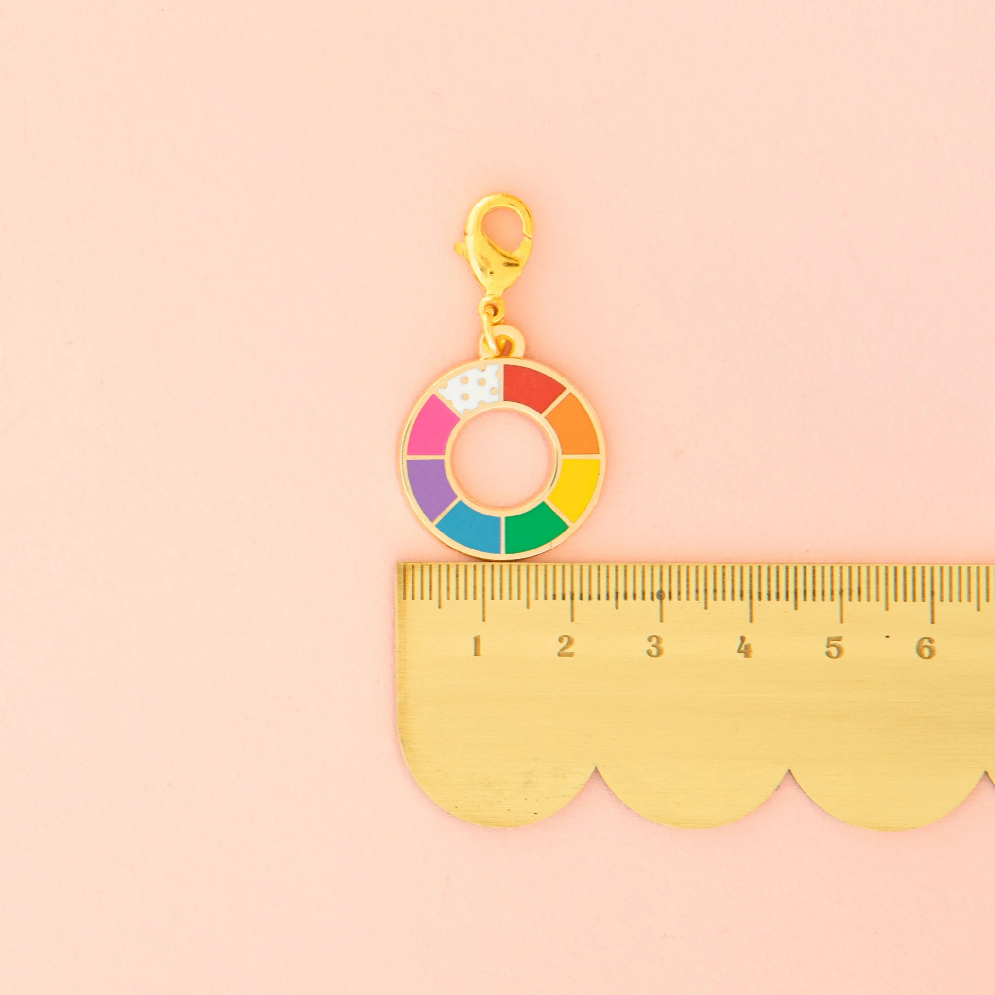Color Wheel, Zipper Charm - Image 3