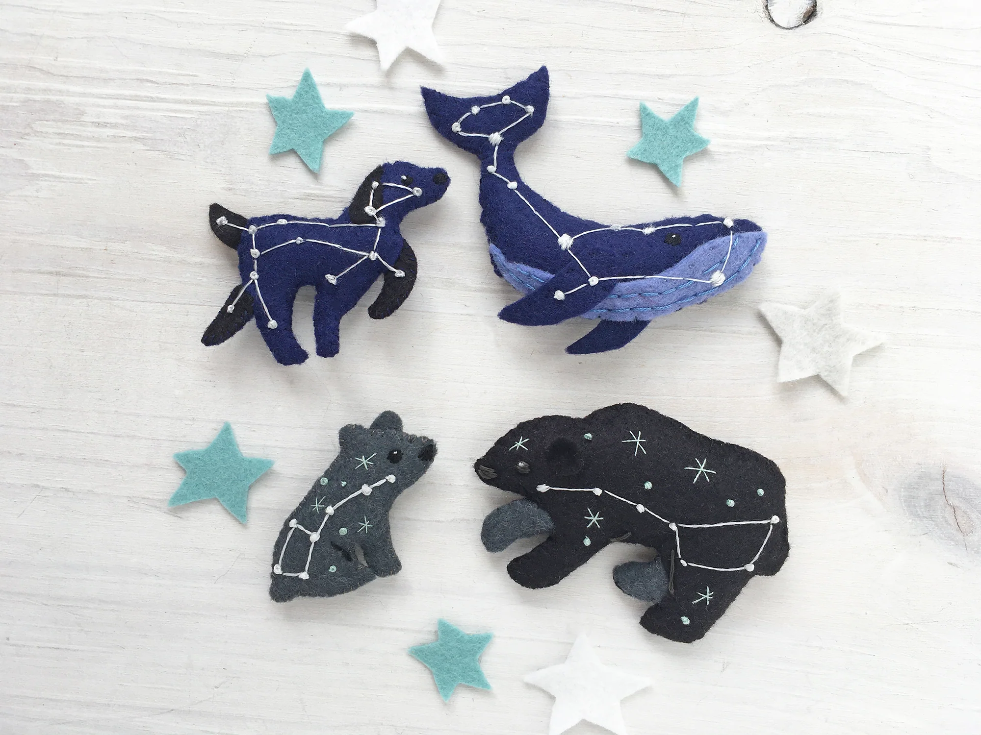 Constellation Animals Felt Pattern - Image 3