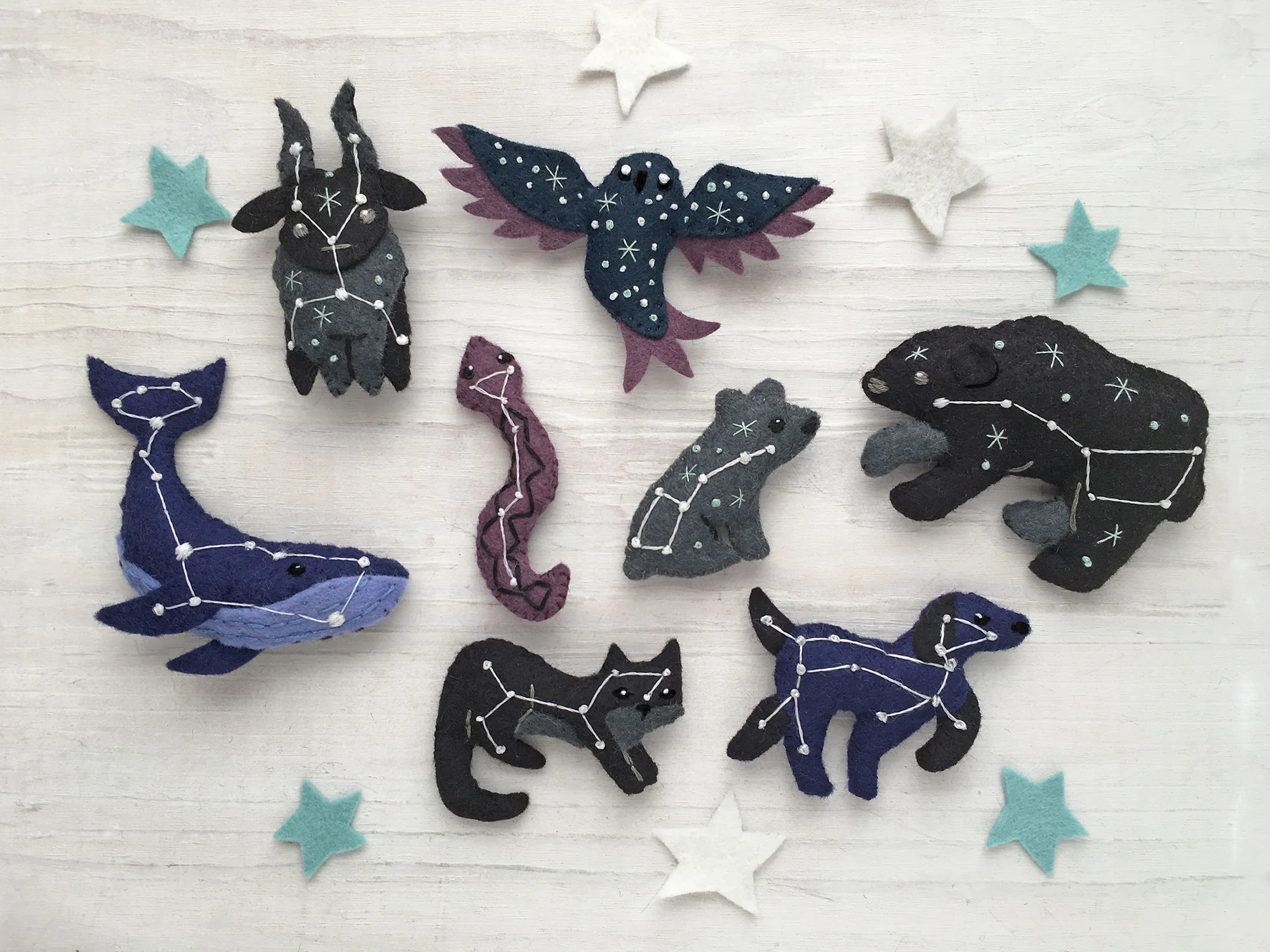 Constellation Animals Felt Pattern - Image 6