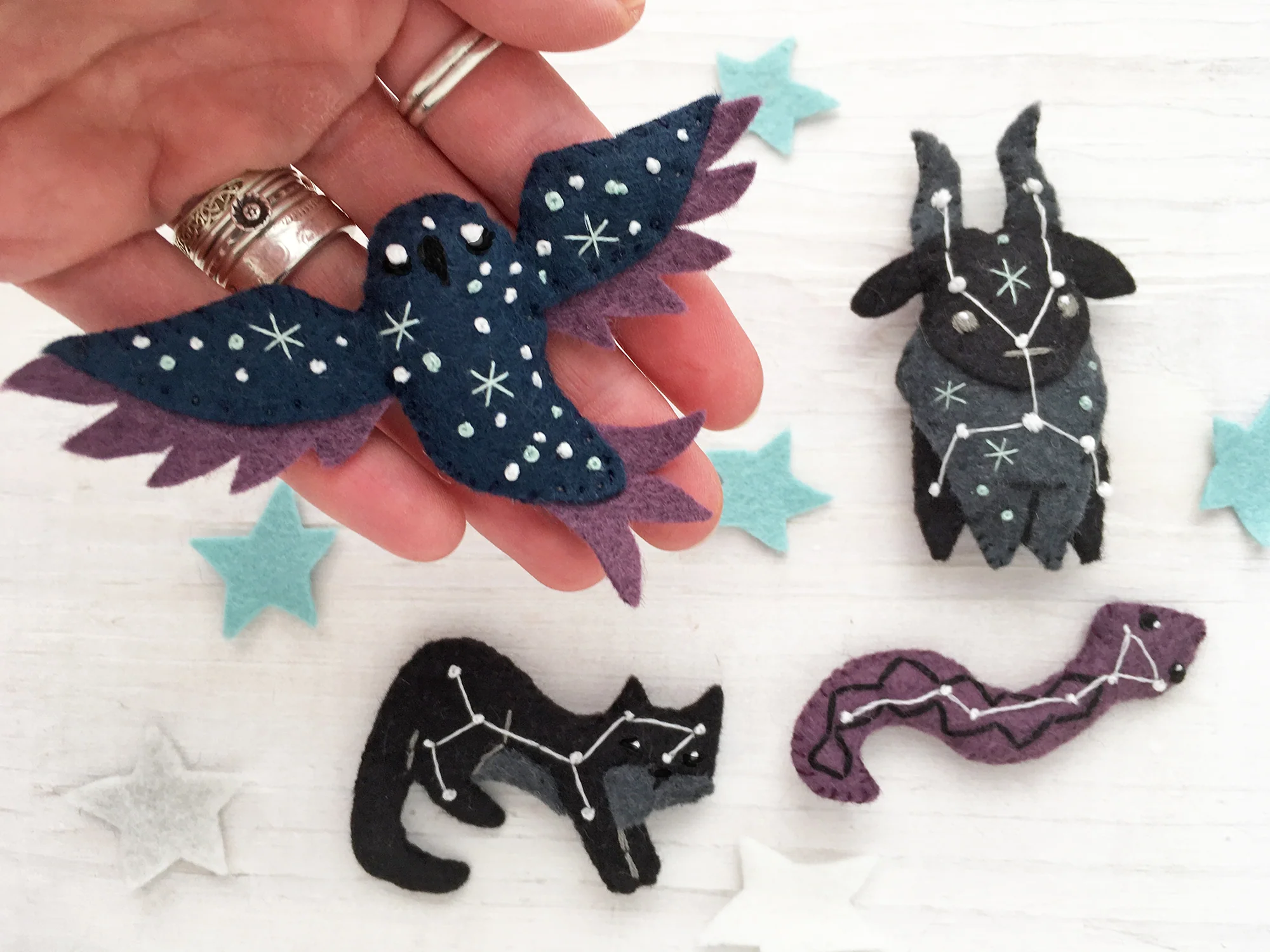 Constellation Animals Felt Pattern - Image 7