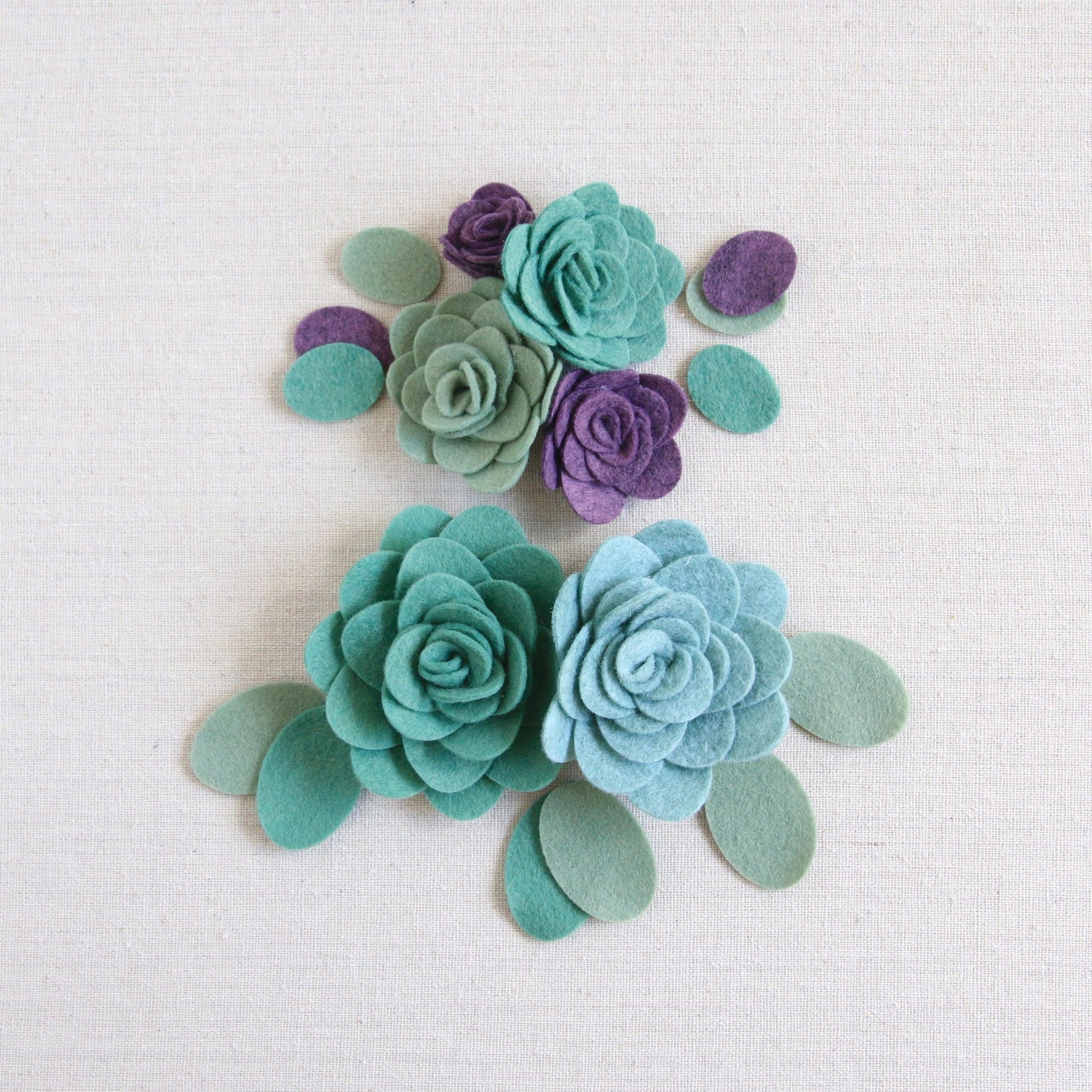 Felt-fetti Ovals, die cut shapes - Image 2