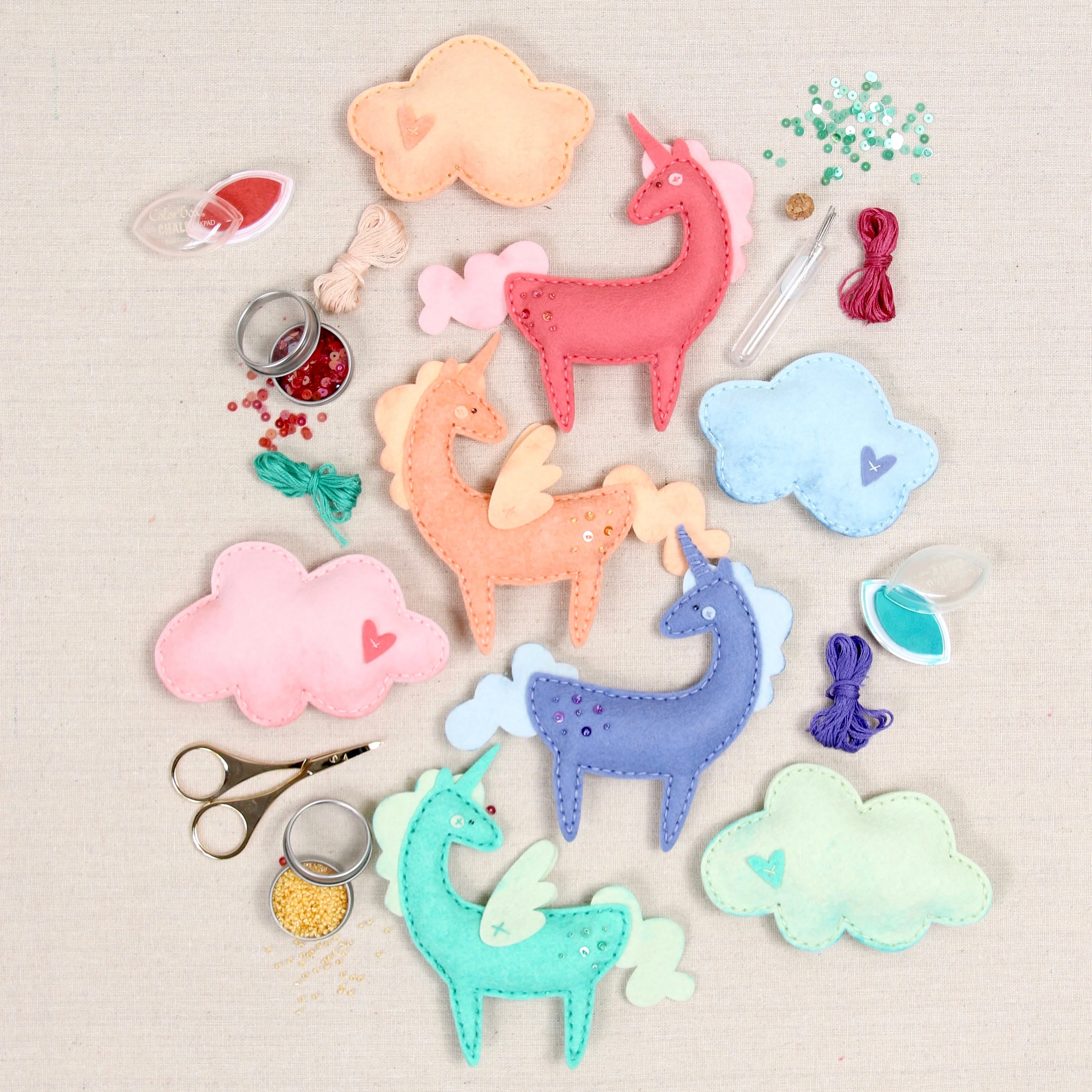 Coral Wool Blend Felt - Image 5