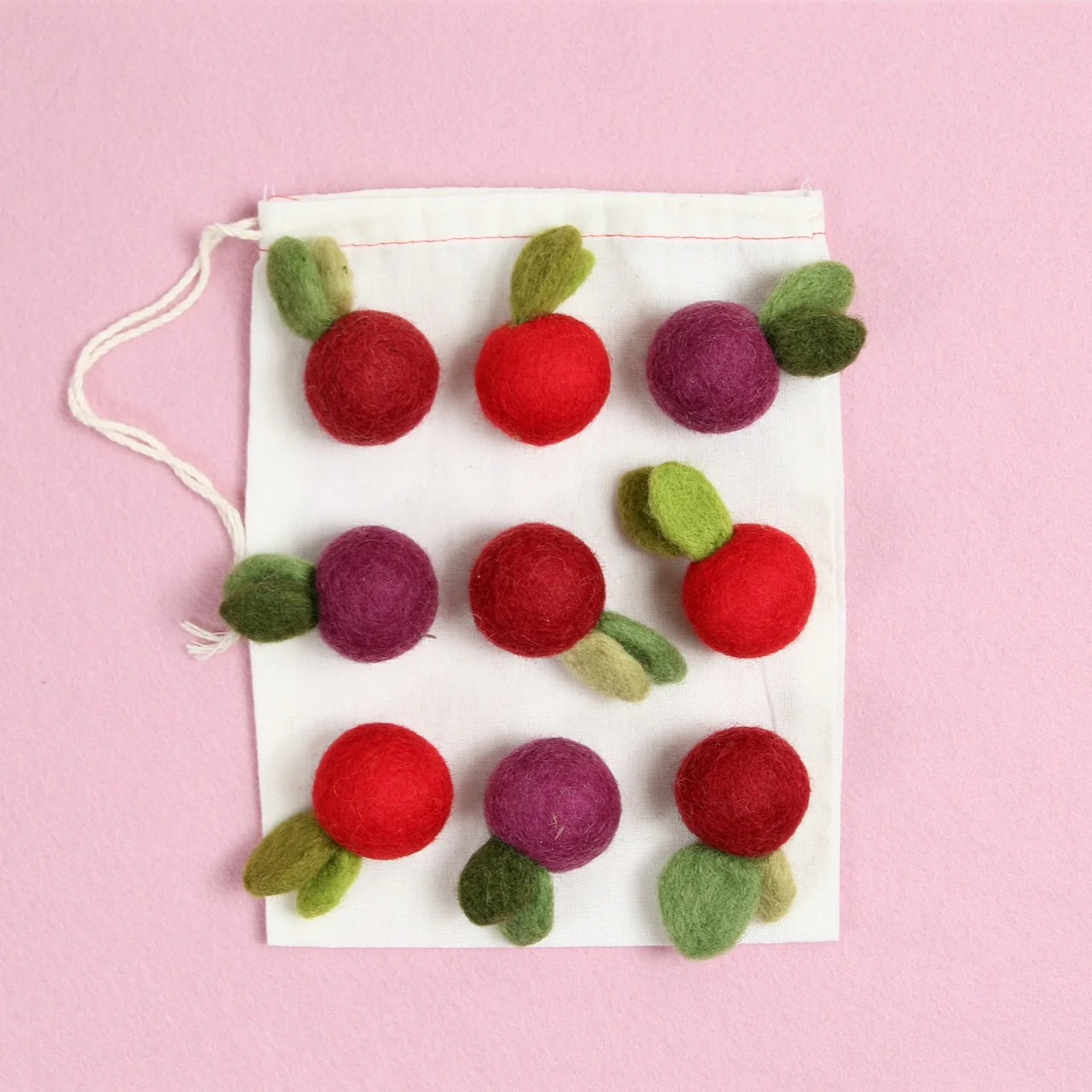 Crimson Berry, Felted Fruit - Image 3