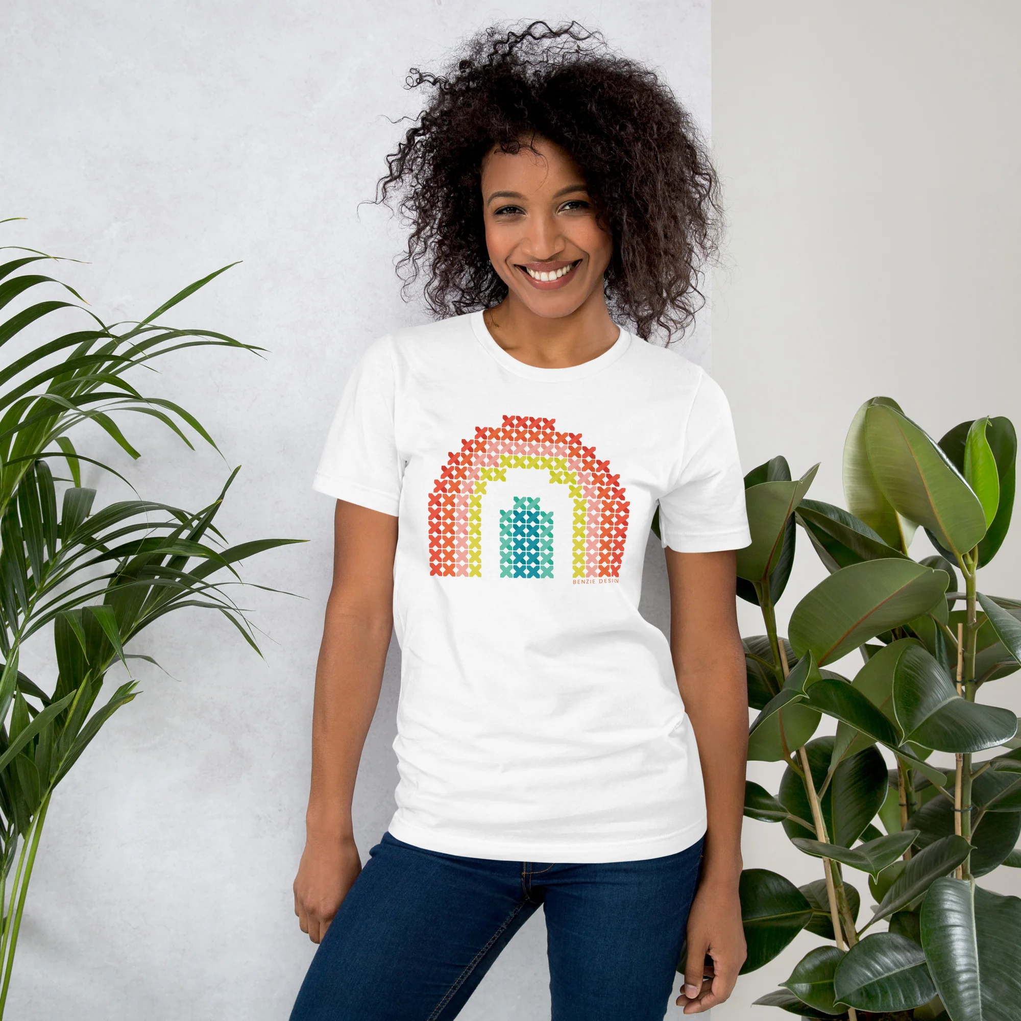 Cross Stitch Rainbow Tee - Image 4