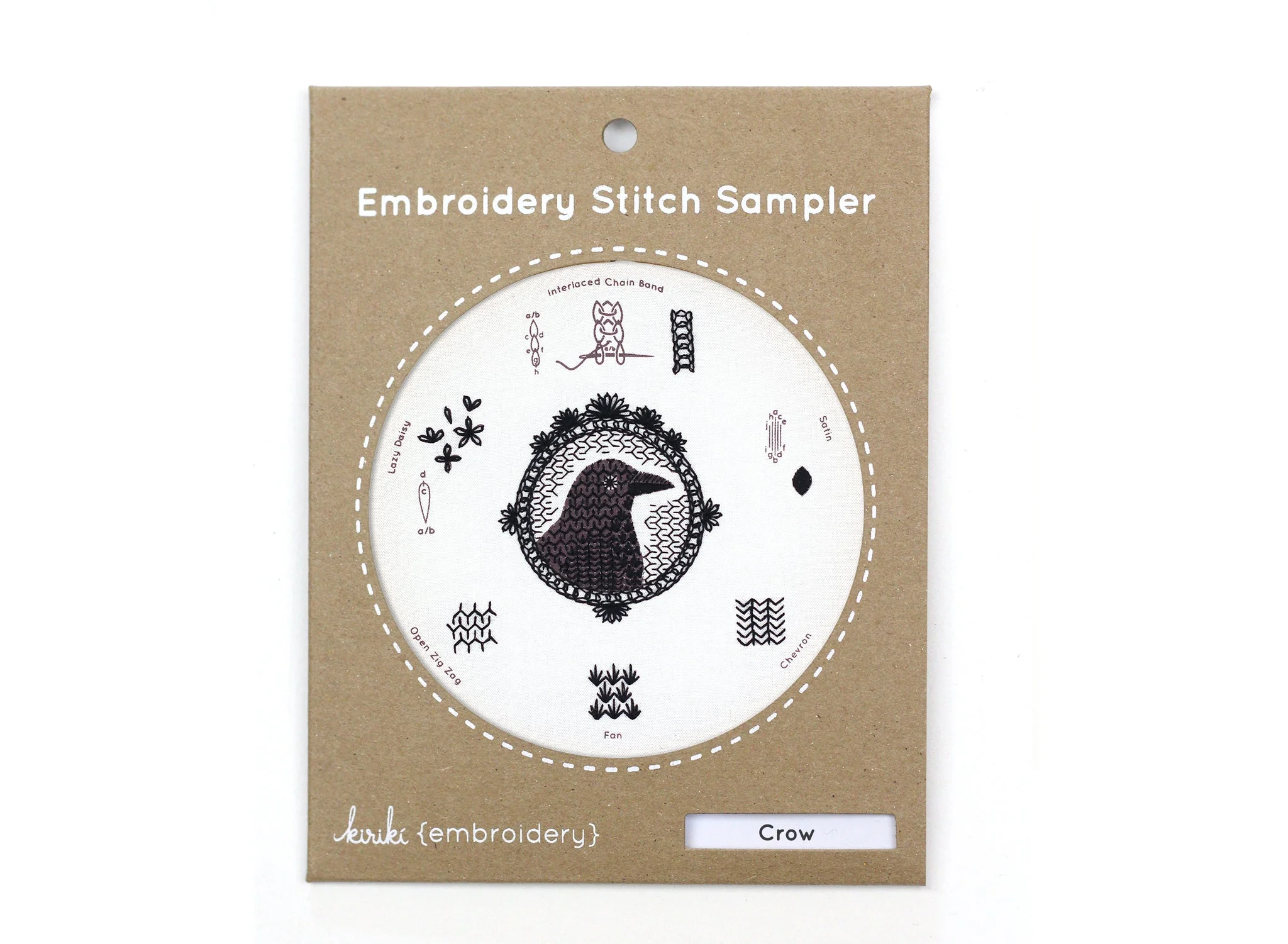 Crow, Embroidery Stitch Sampler - Image 2