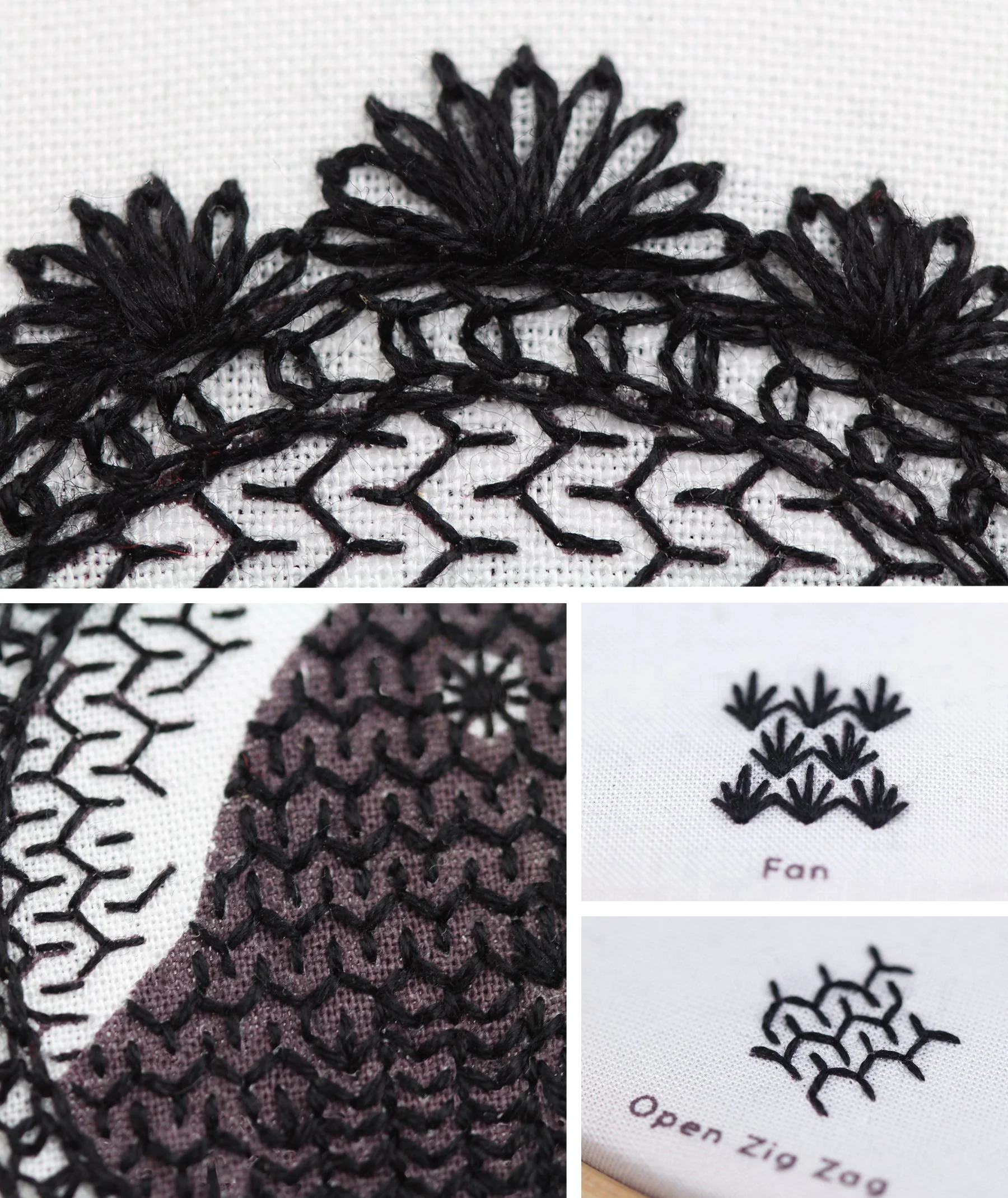 Crow, Embroidery Stitch Sampler - Image 3