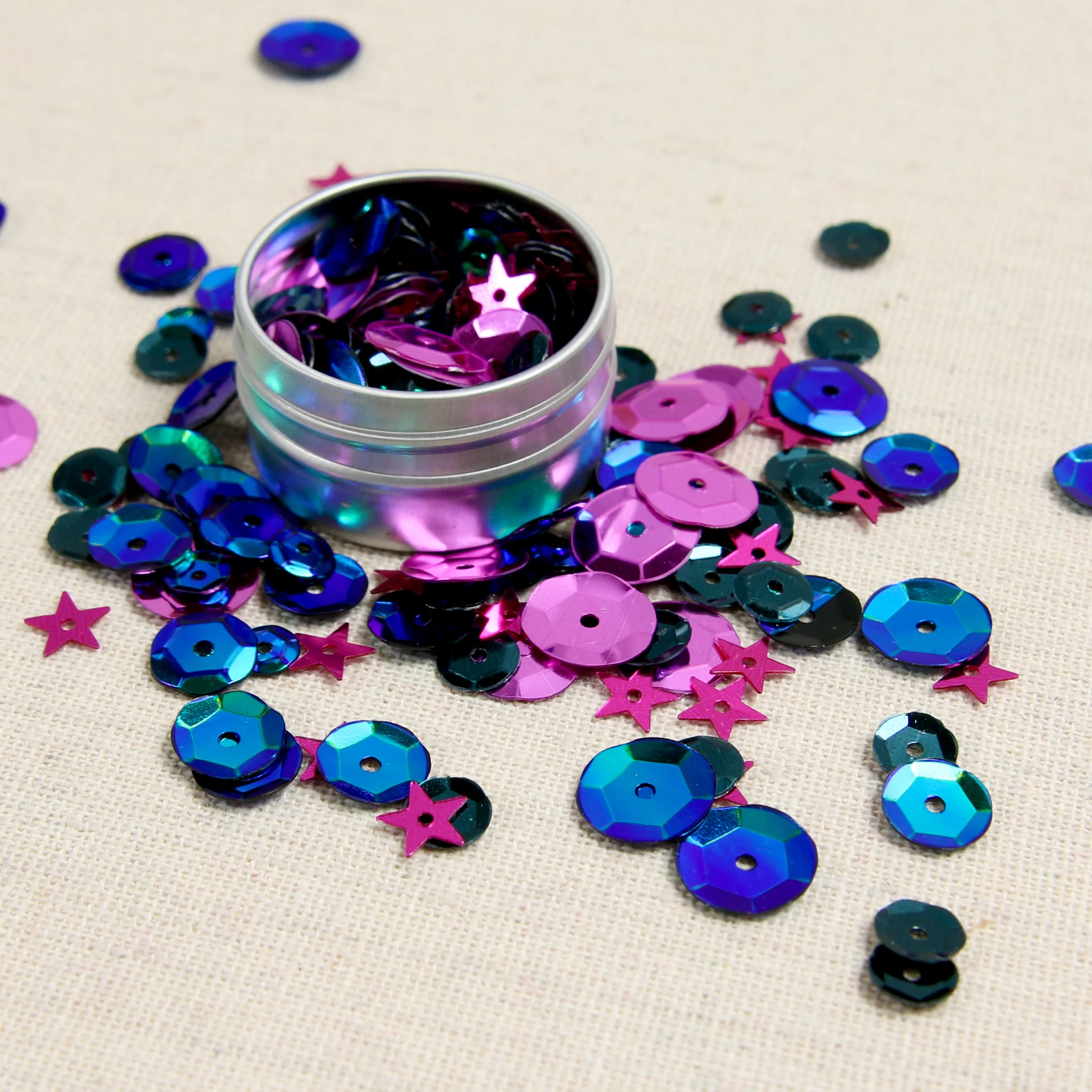 Cupped Sequins, Aurora Mix - Image 2