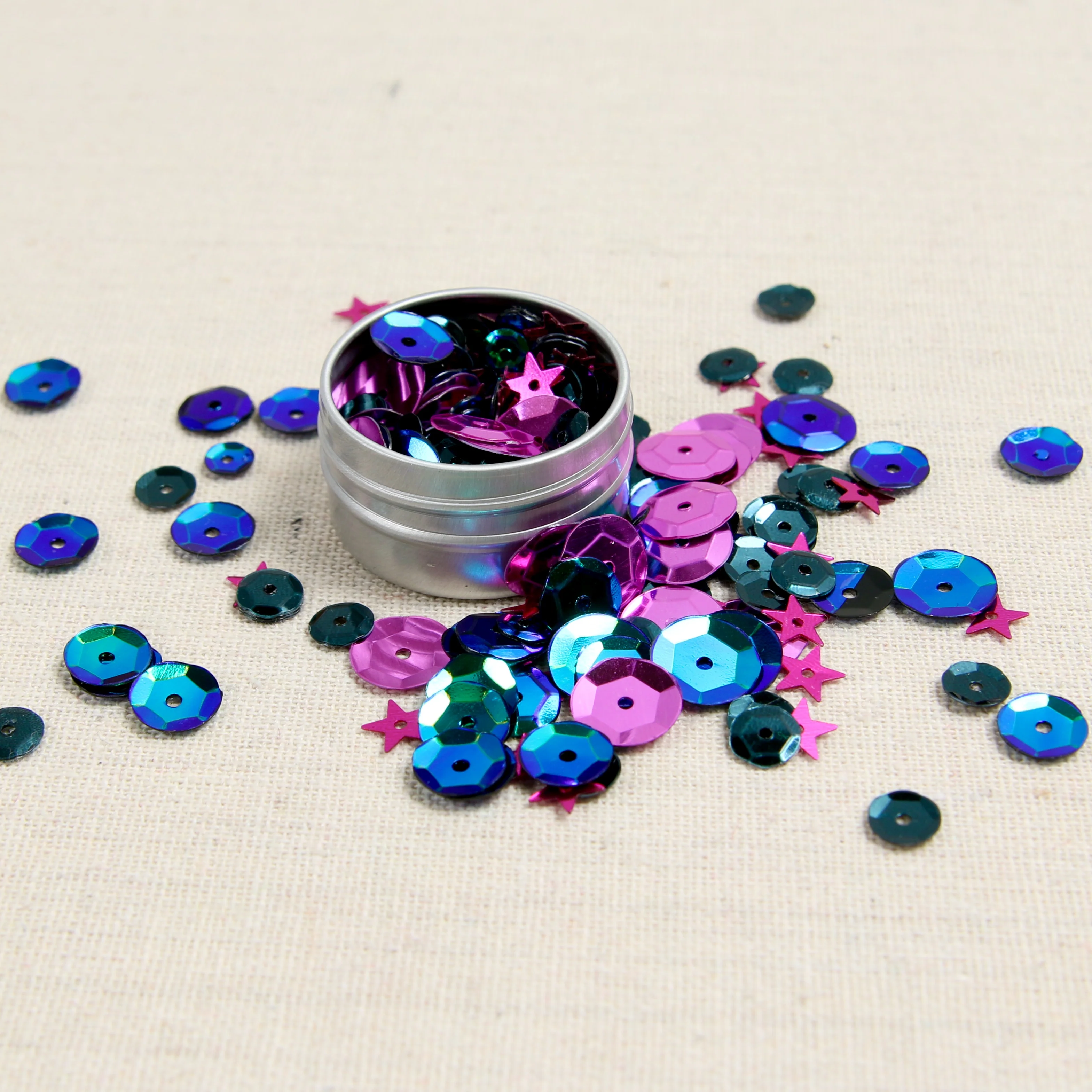 Cupped Sequins, Aurora Mix - Image 3