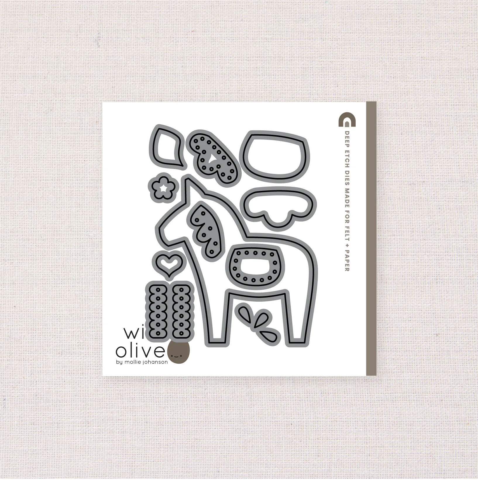 Dala Horse, Deep Etch Die - Image 4