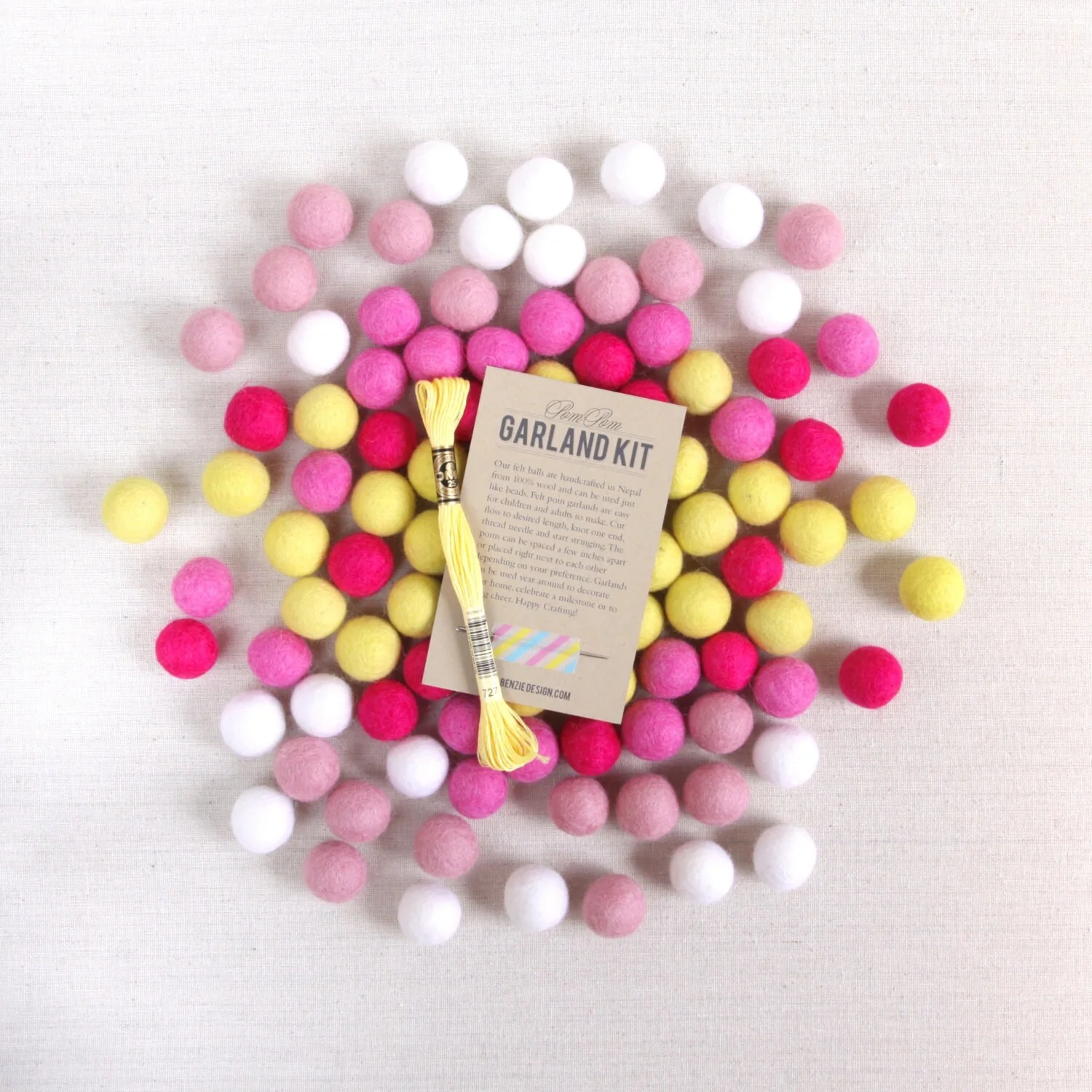 Pink Lemonade Felt Balls - Image 2