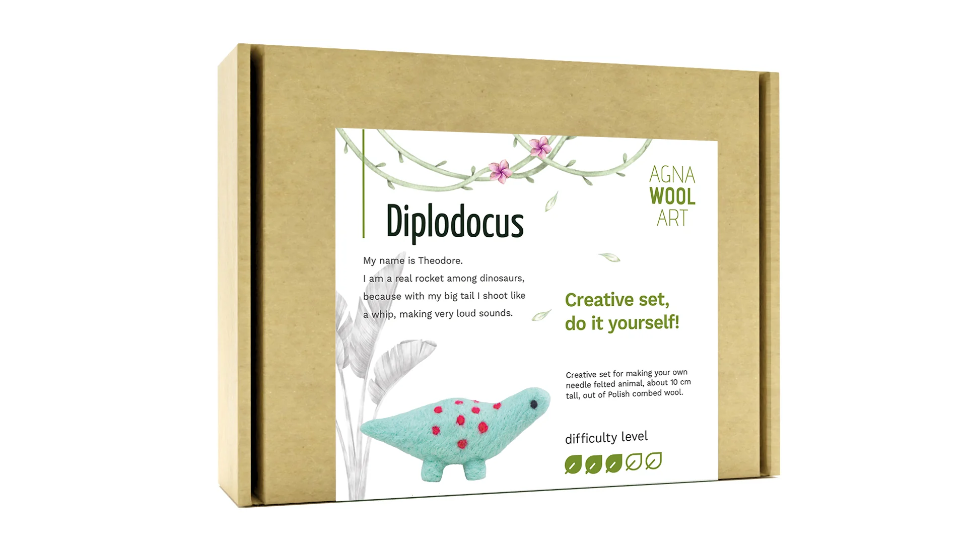 Diplodocus, Needle Felting Kit - Image 8
