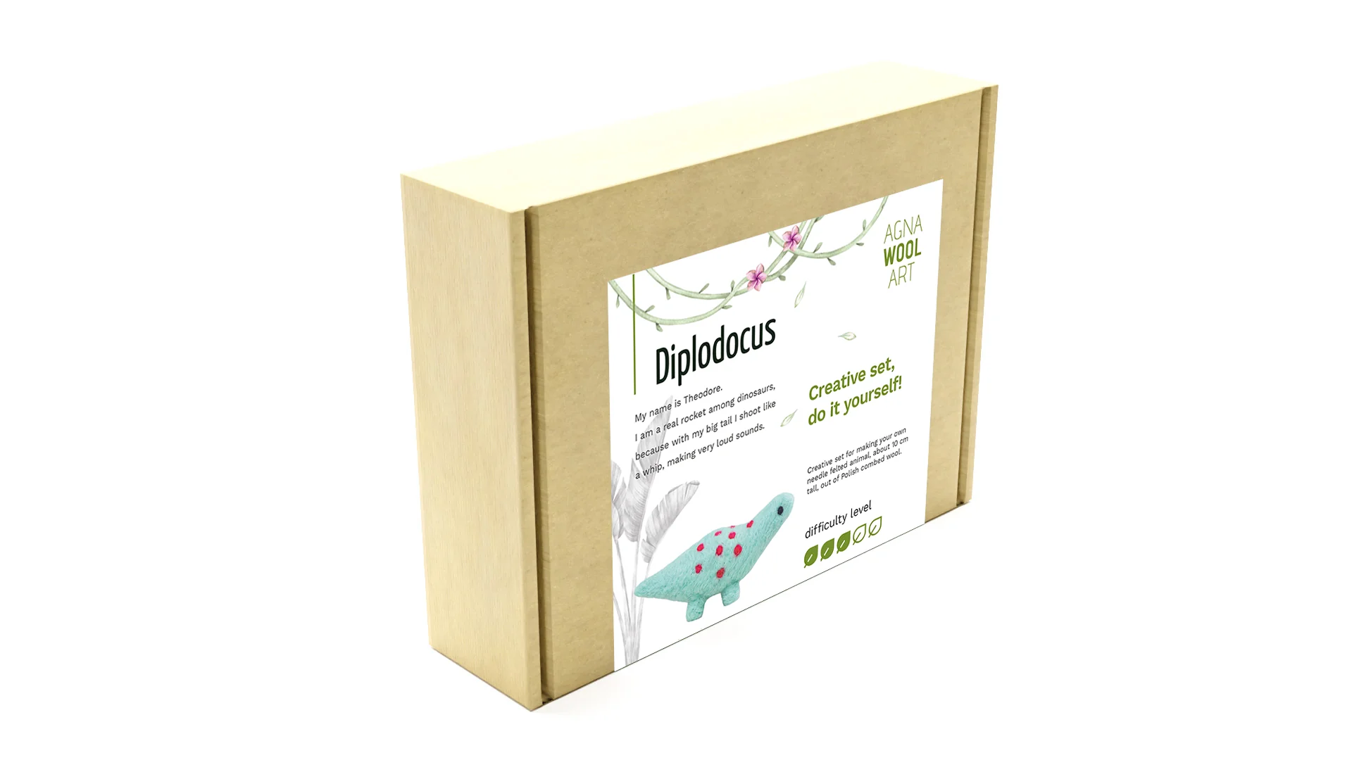 Diplodocus, Needle Felting Kit - Image 9