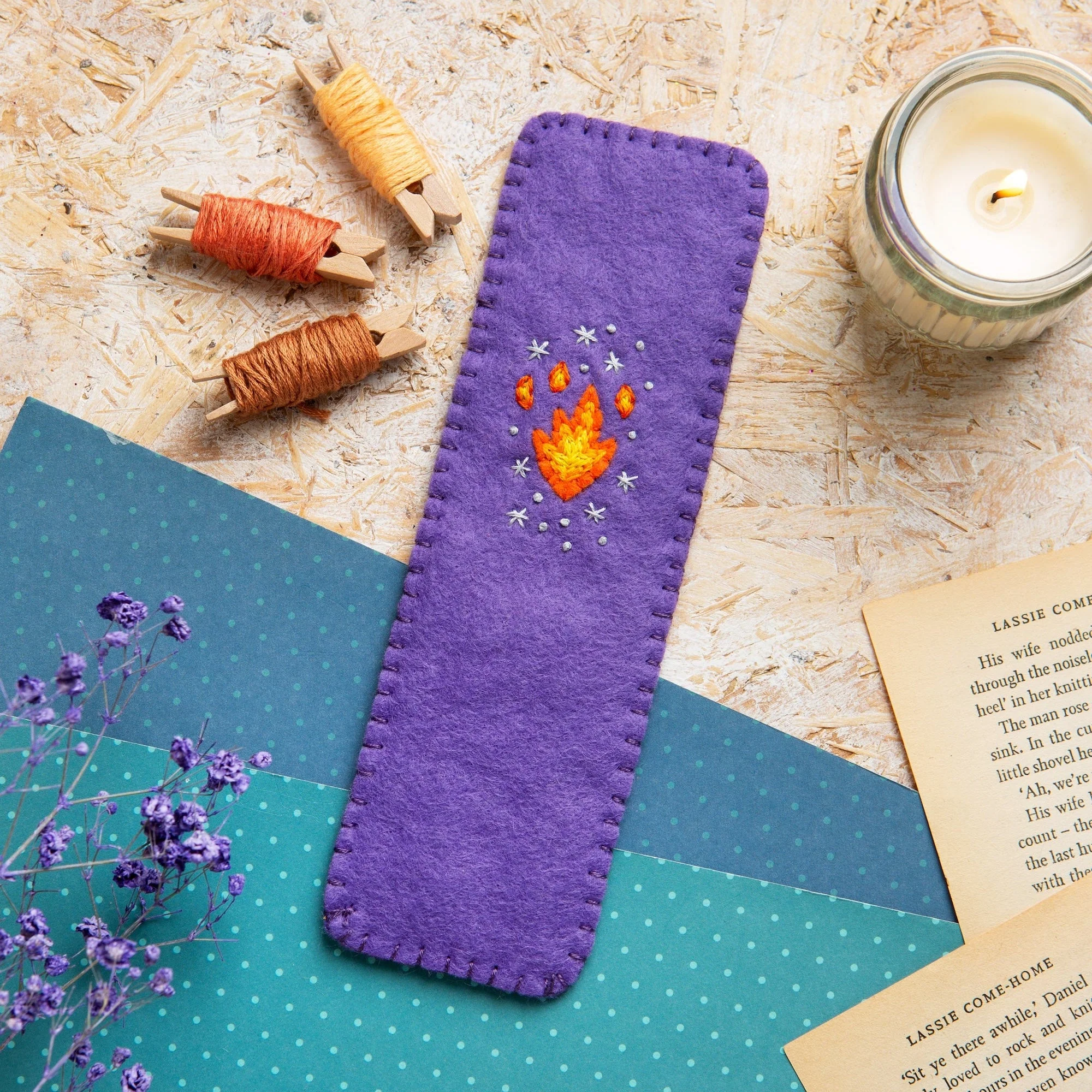 Dragon Bookmark Felt Kit - Image 2