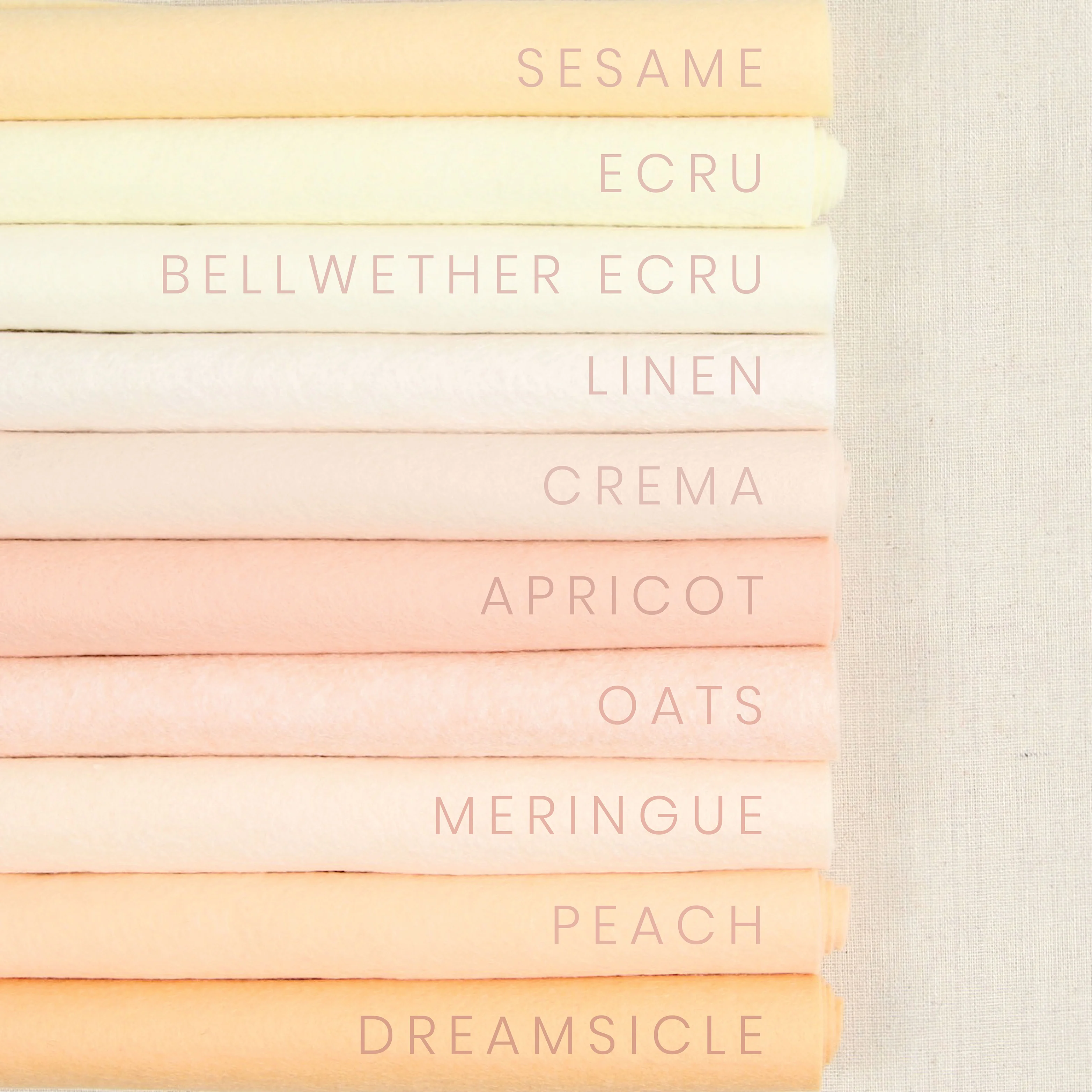 Ecru Wool Blend Felt - Image 2