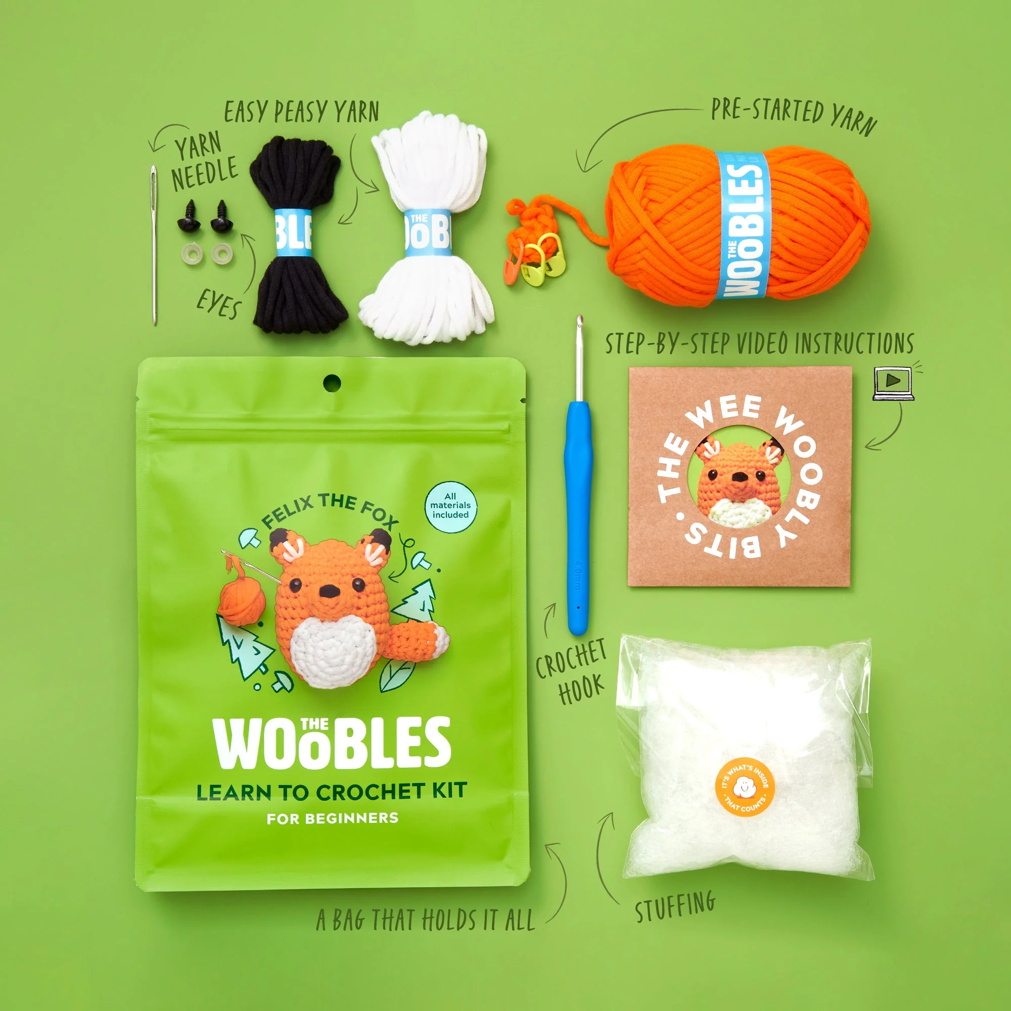 Felix the Fox, Crochet Kit - Image 2