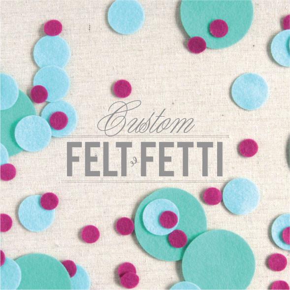 Felt-fetti Circles, die cut shapes - Image 2