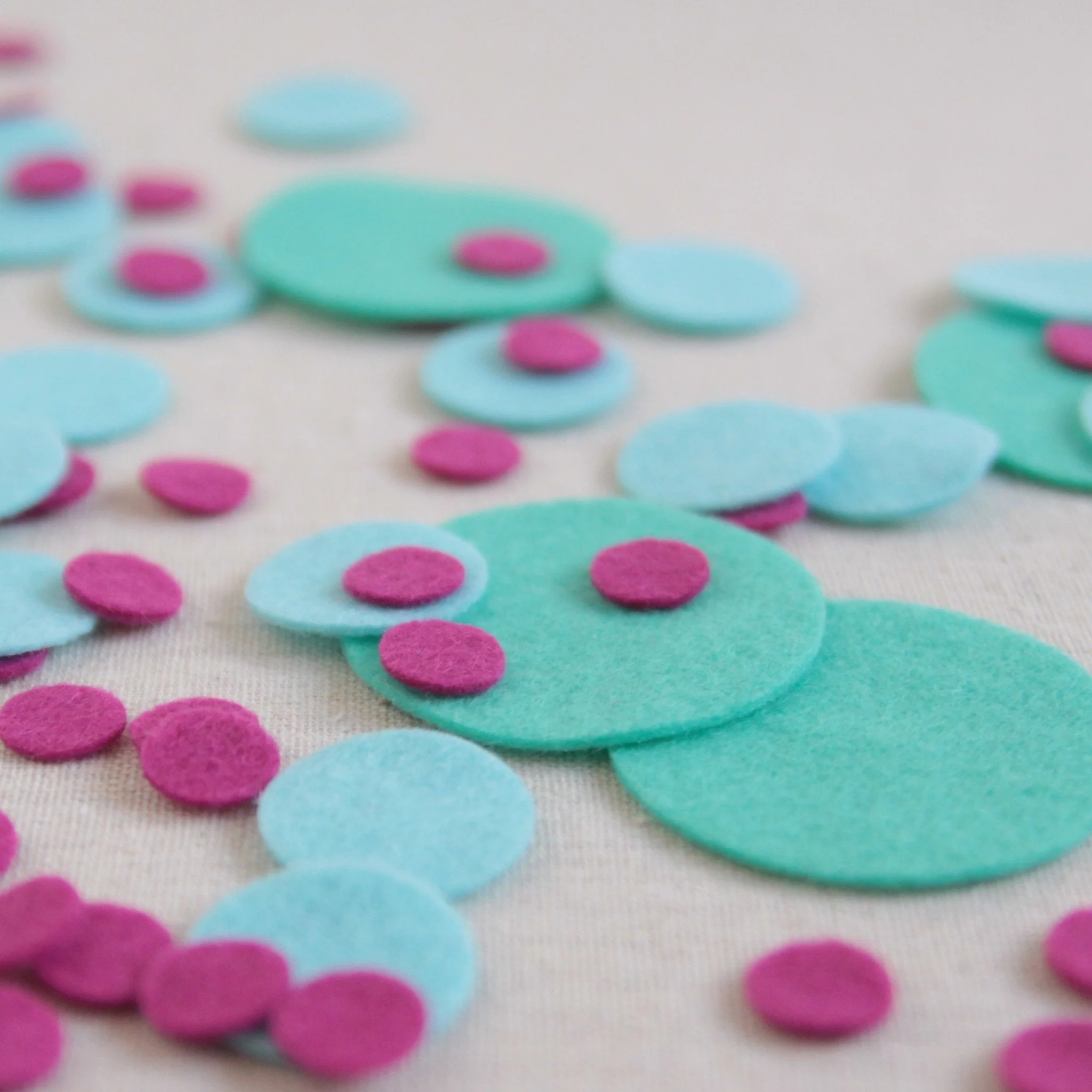 Felt-fetti Circles, die cut shapes - Image 3