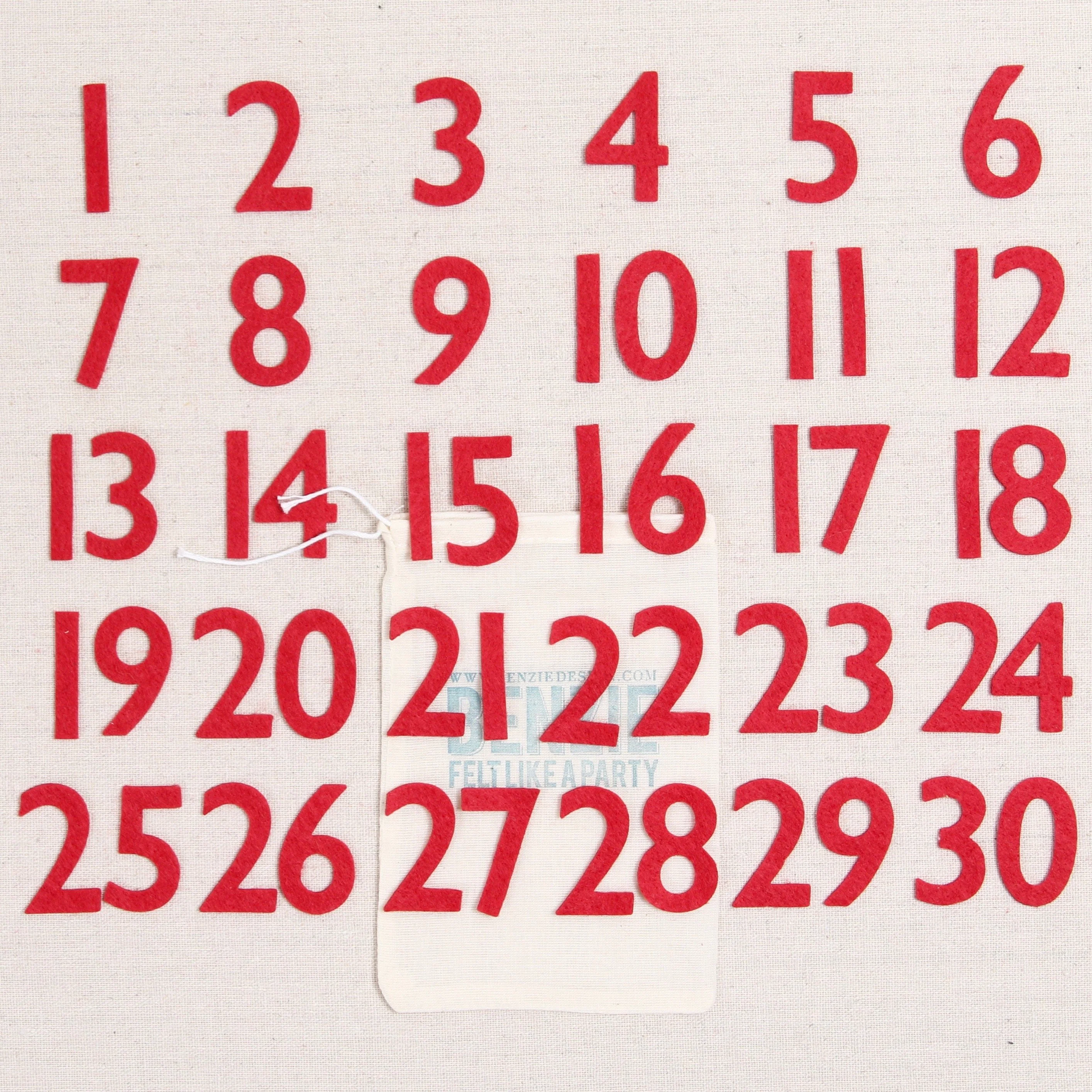 Felt-fetti, Countdown Numbers, Die Cut Numbers - Image 3
