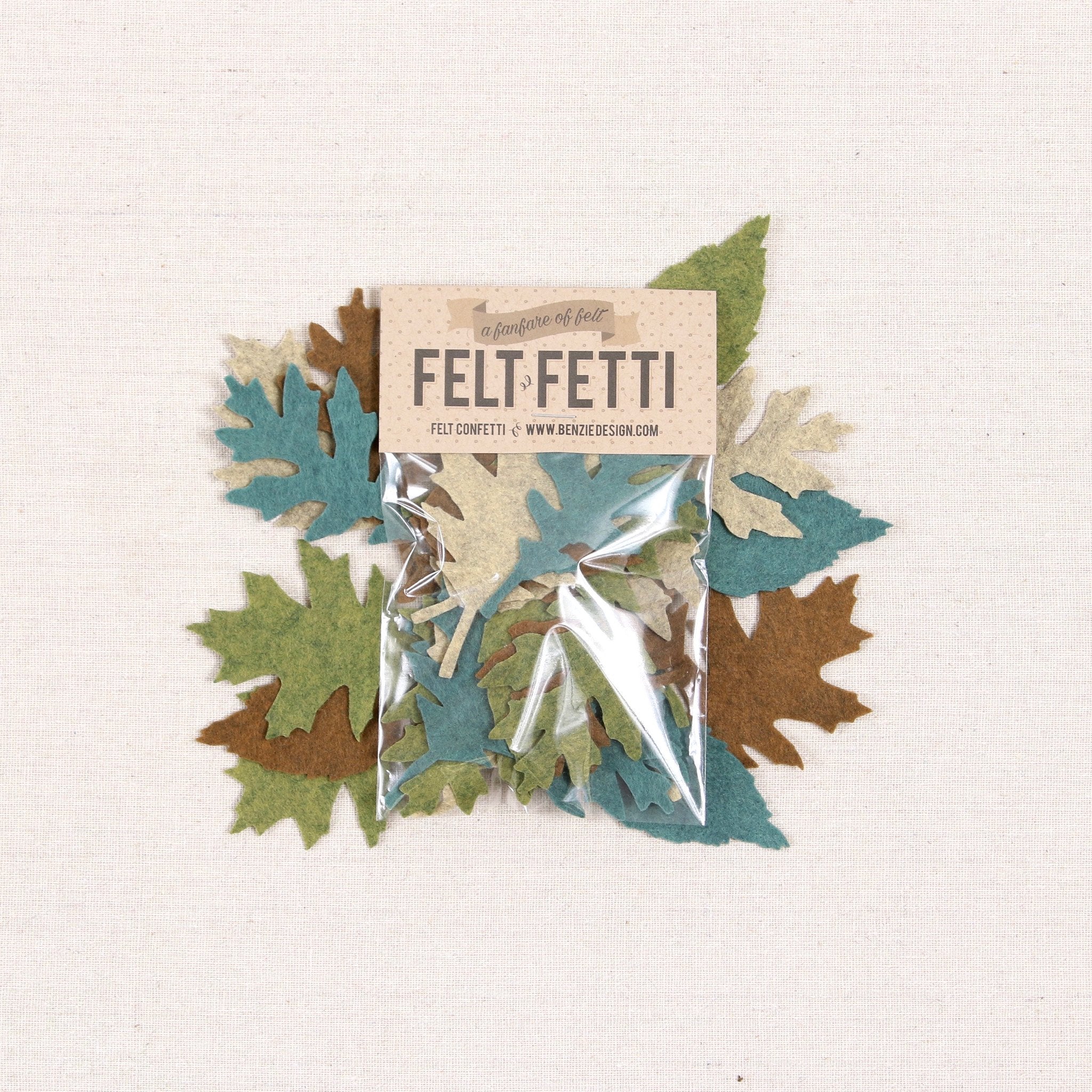 Felt-fetti Leaves, die cut shapes - Image 3
