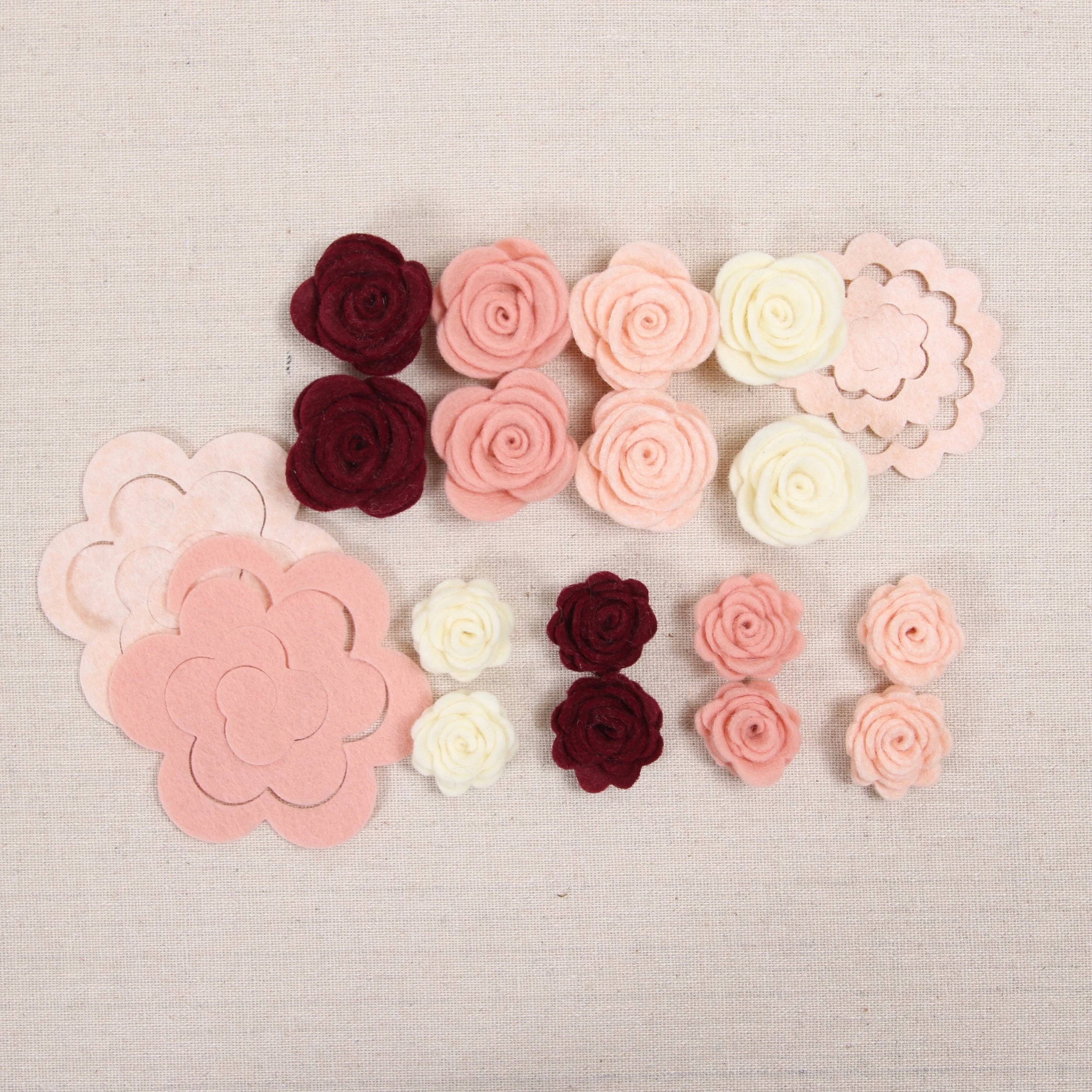 Felt-fetti Roses, die cut shapes - Image 2