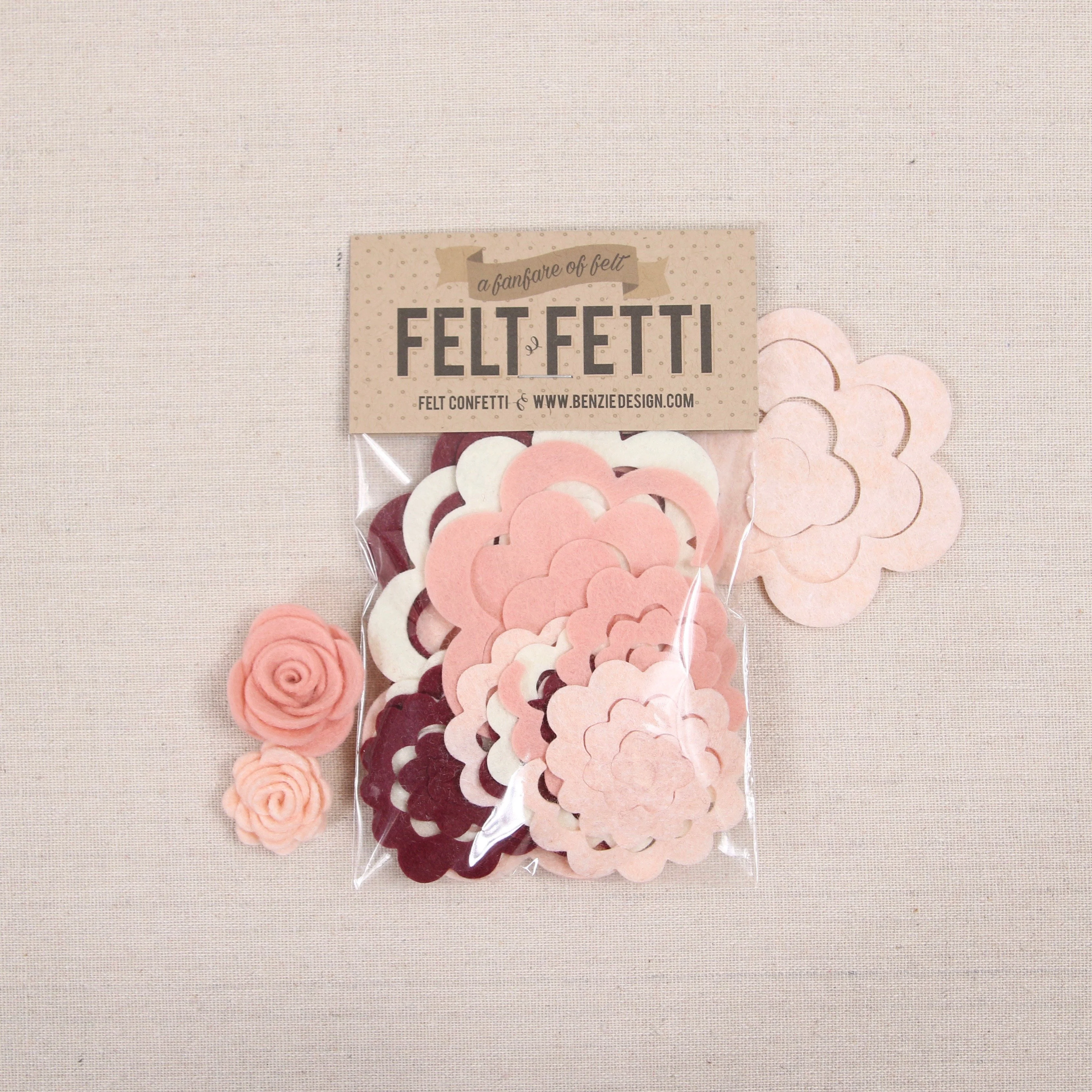 Felt-fetti Roses, die cut shapes - Image 4