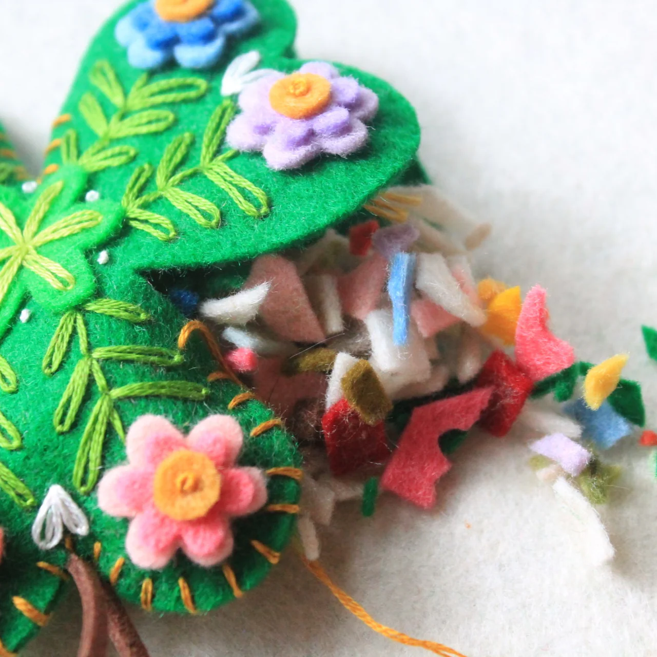 Felt Shamrock Ornament by BZ Creations - Image 2