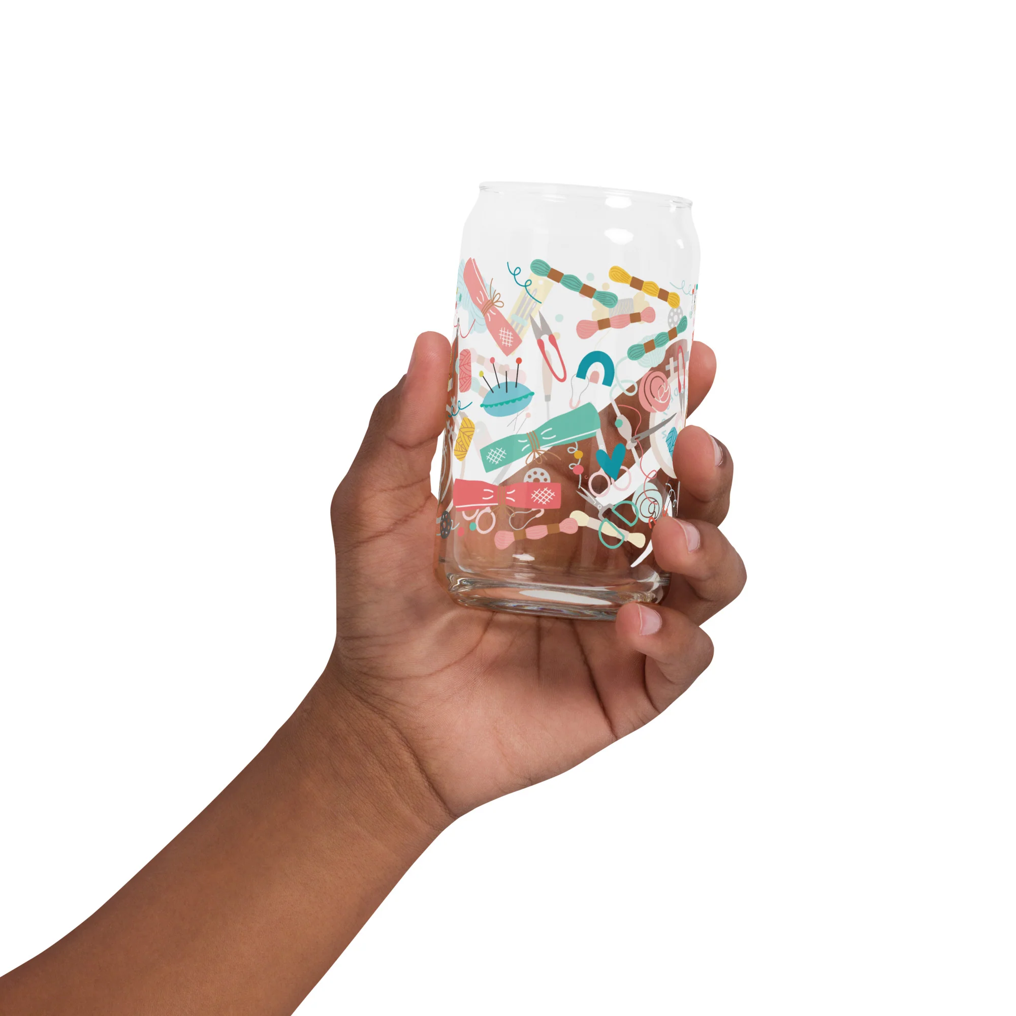 Felt Stitchery Glass Tumbler - Image 2