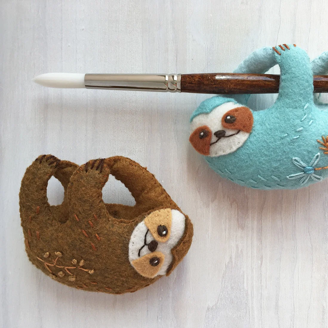 Finger Sloth Felt Pattern - Image 4
