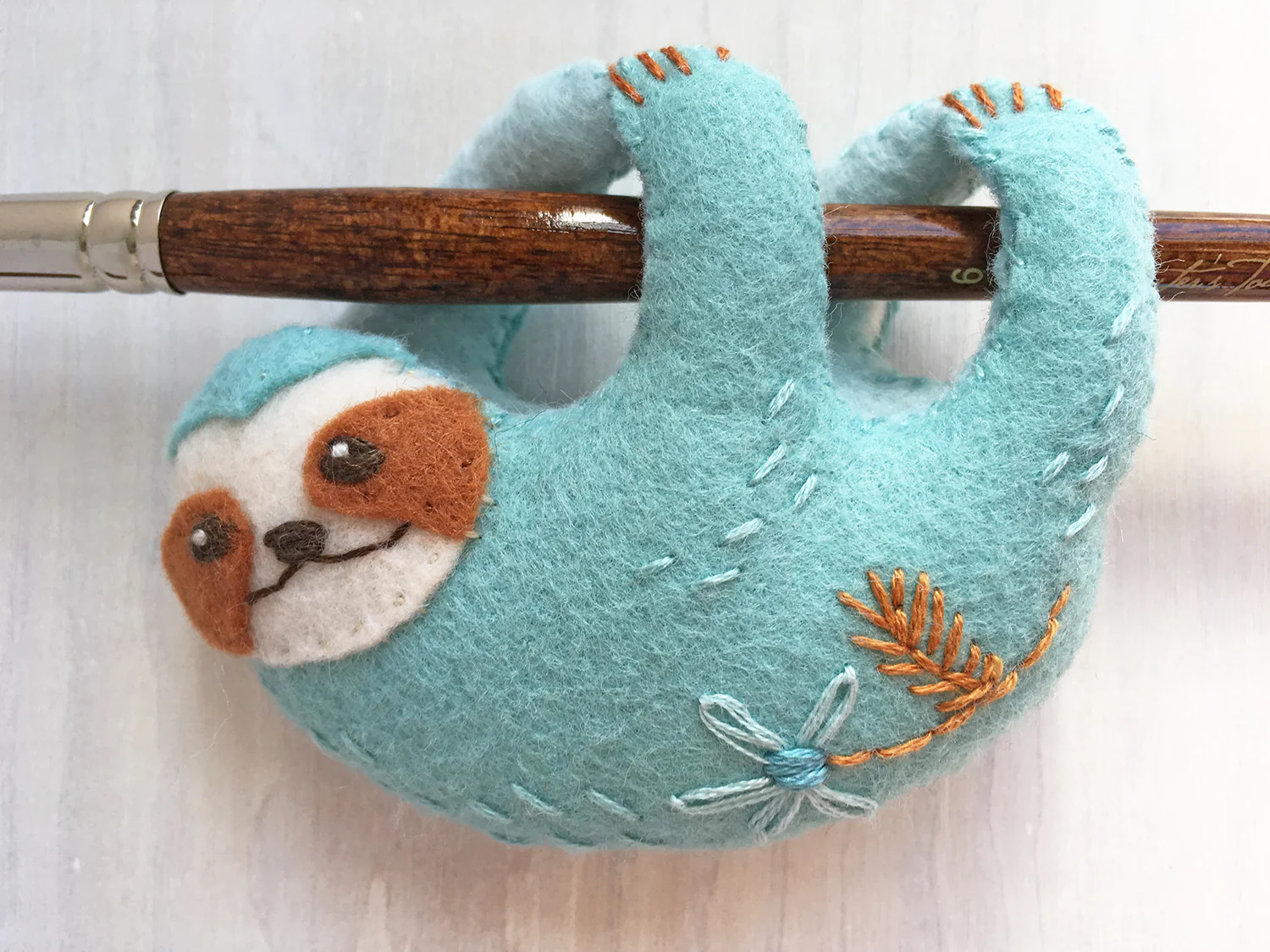 Finger Sloth Felt Pattern - Image 5
